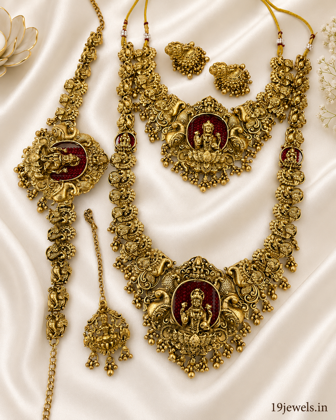 Semi bridal jewellery set Sb793