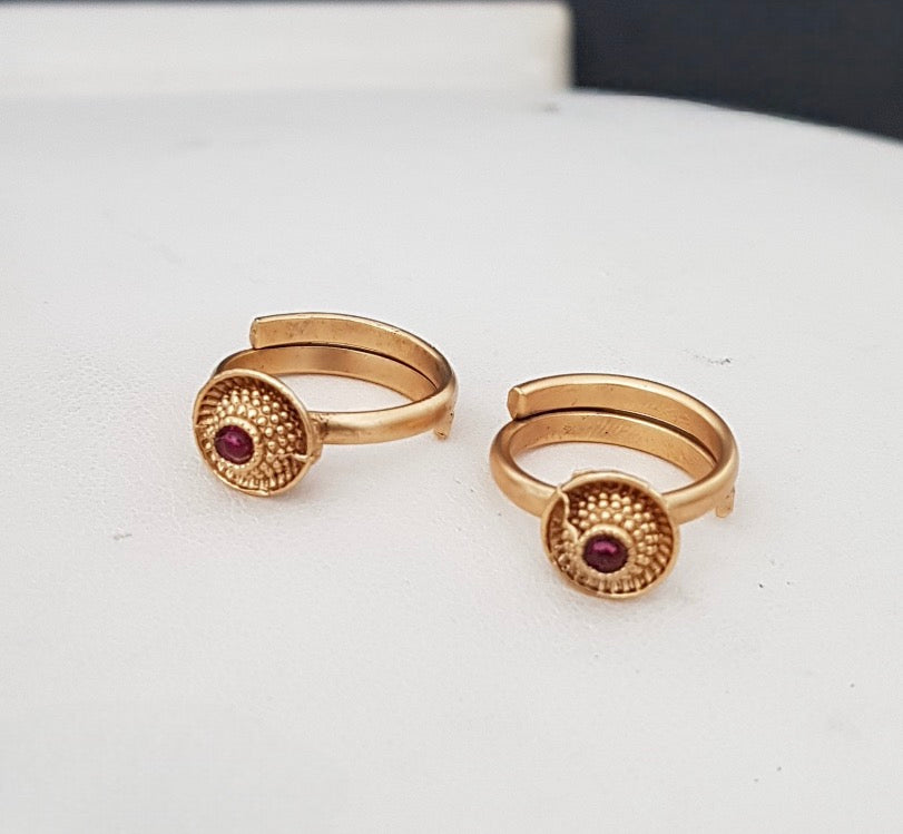 Eye ball toe rings toe02