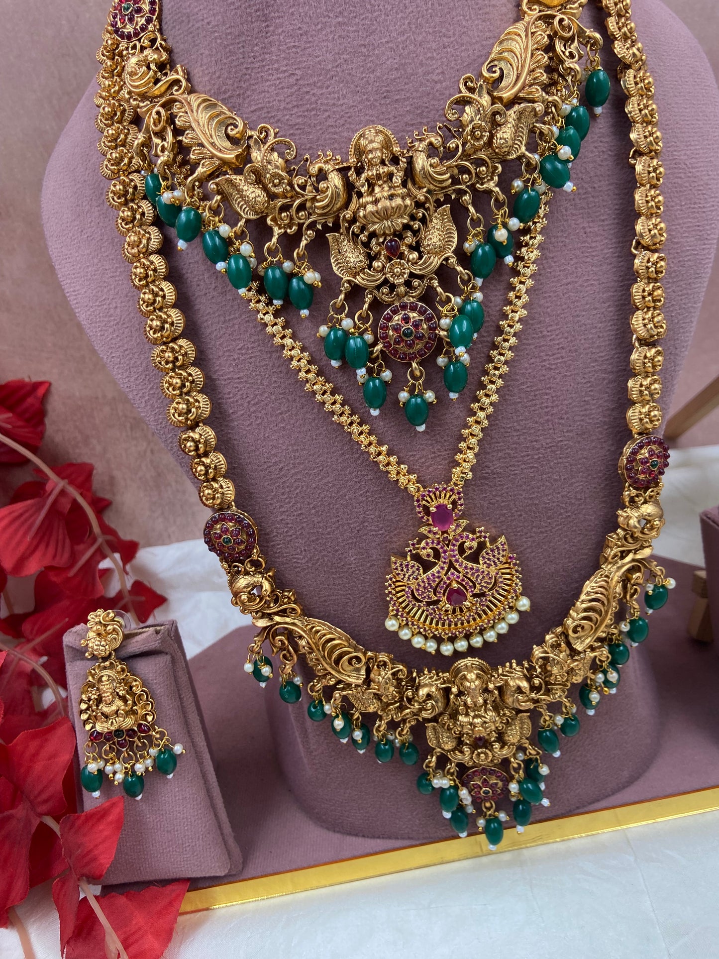 Combo haram and necklace set Sb602