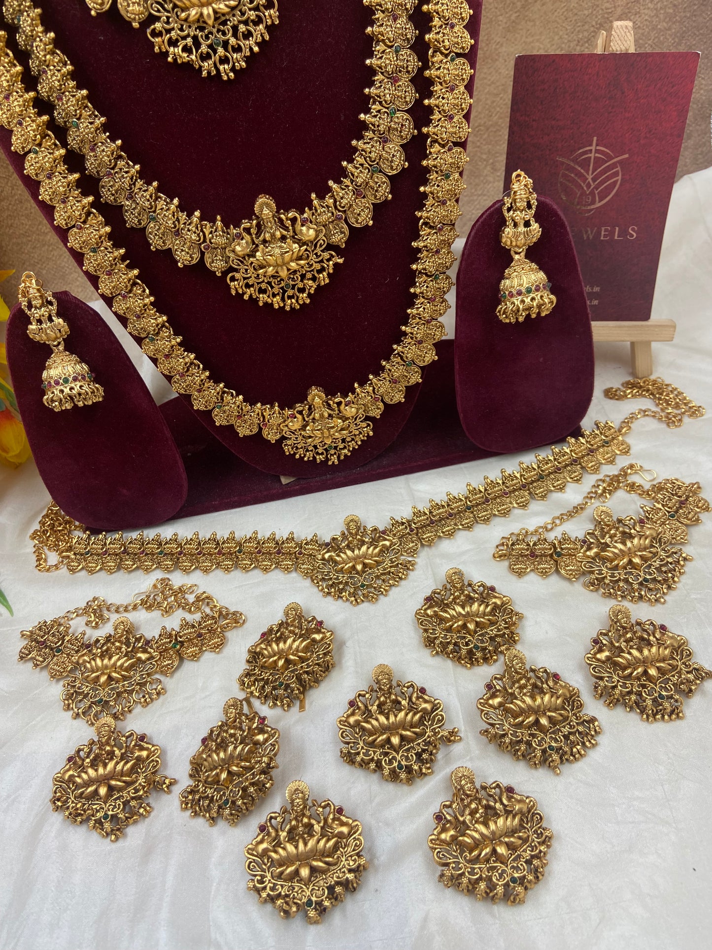 3layer Lakshmi coin full bridal Br142