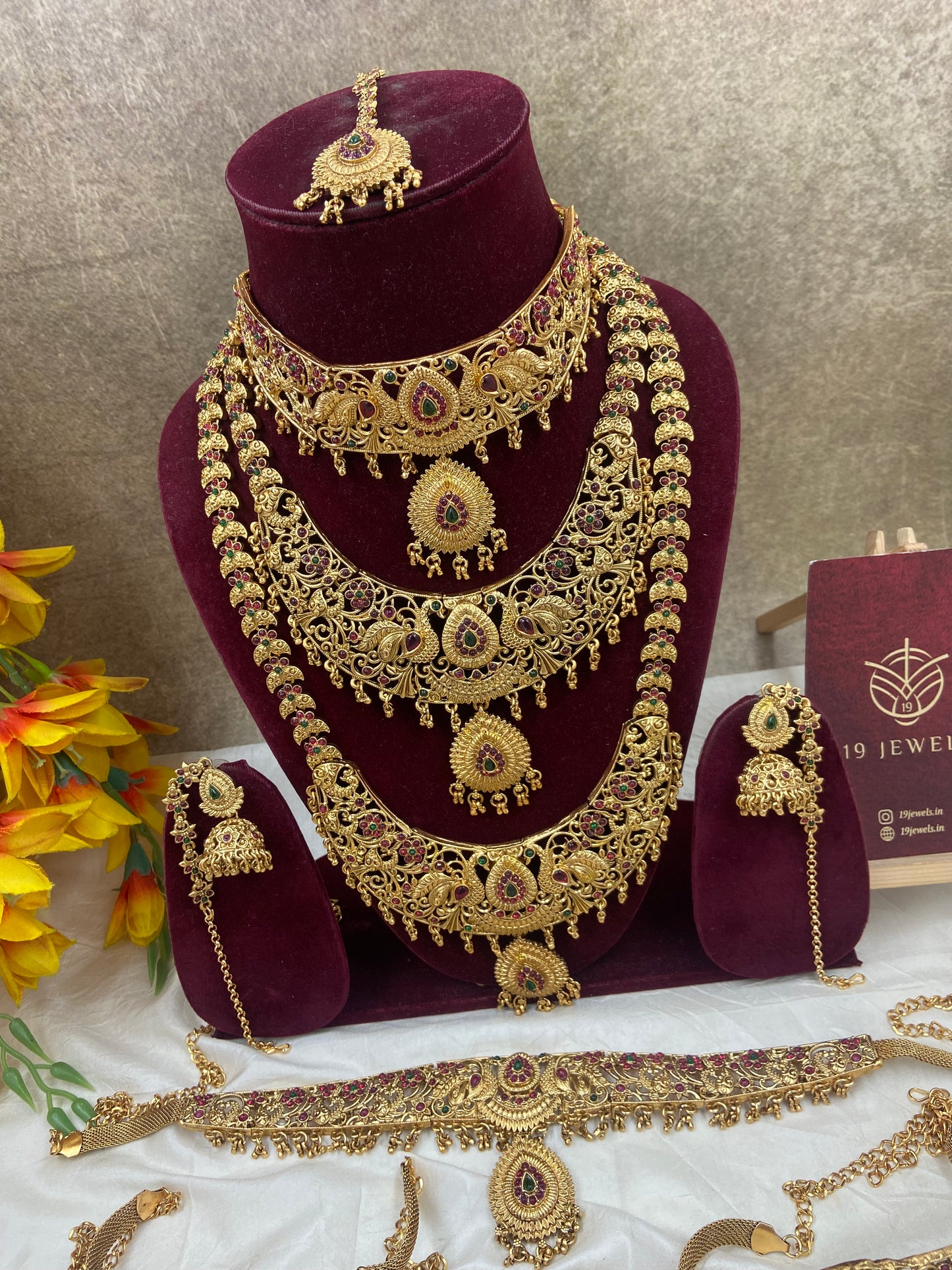 Non idol full bridal jewellery Br175