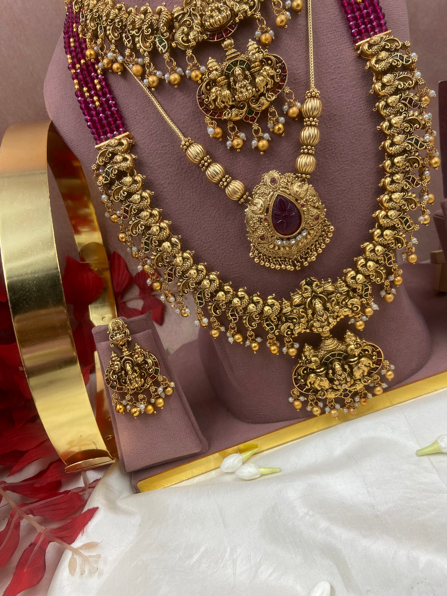 Hot selling seed beaded semi bridal jewellery Sb589