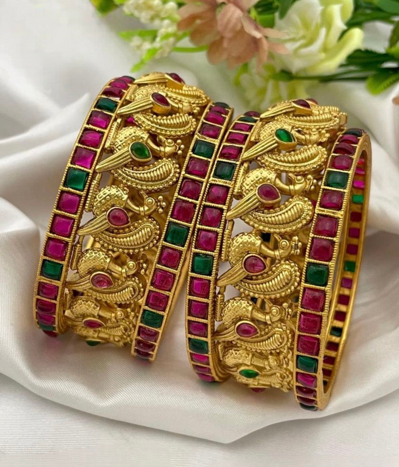Peacock set bangles Bn044