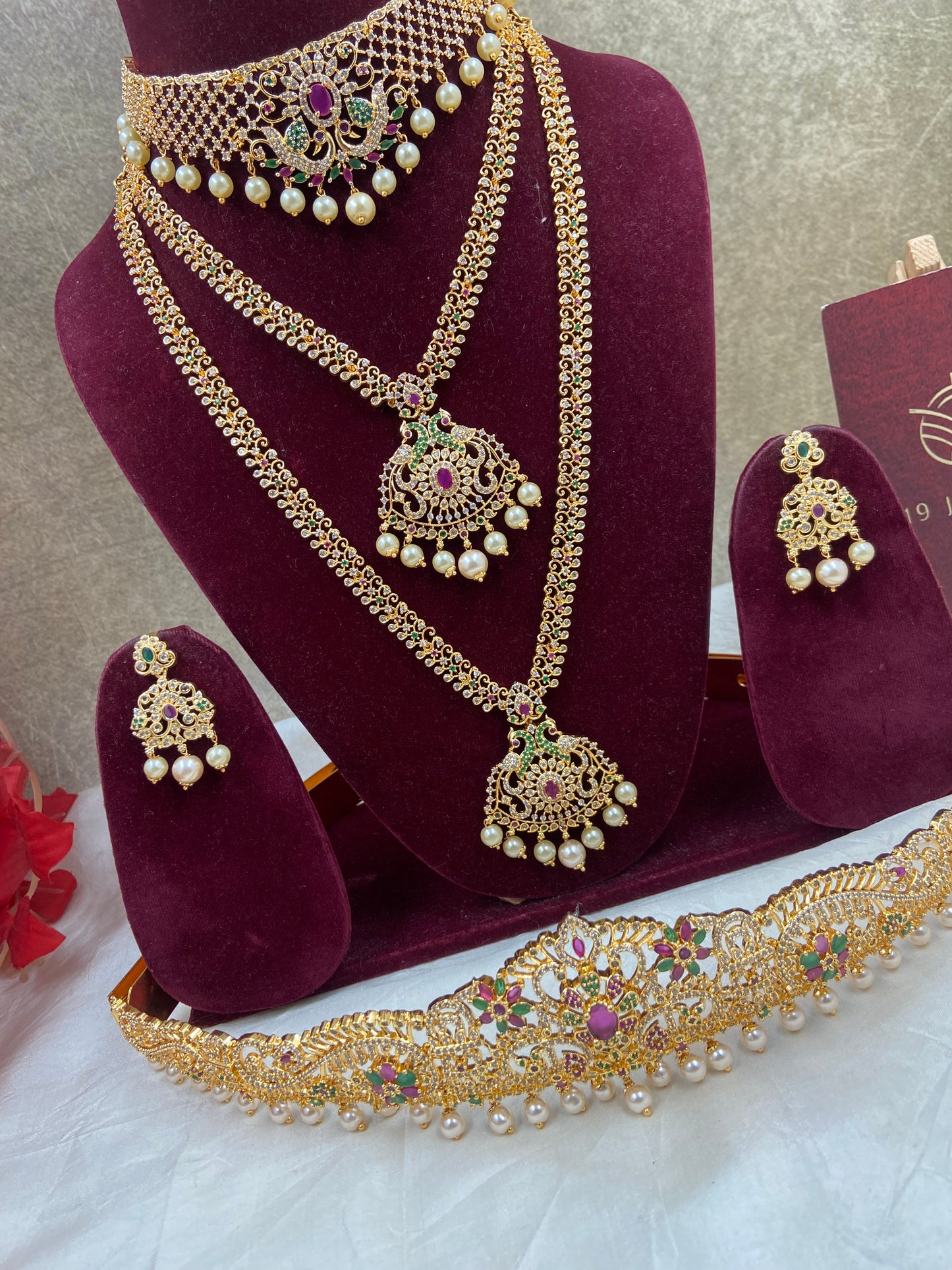 1 gram semi bridal jewellery Sb486
