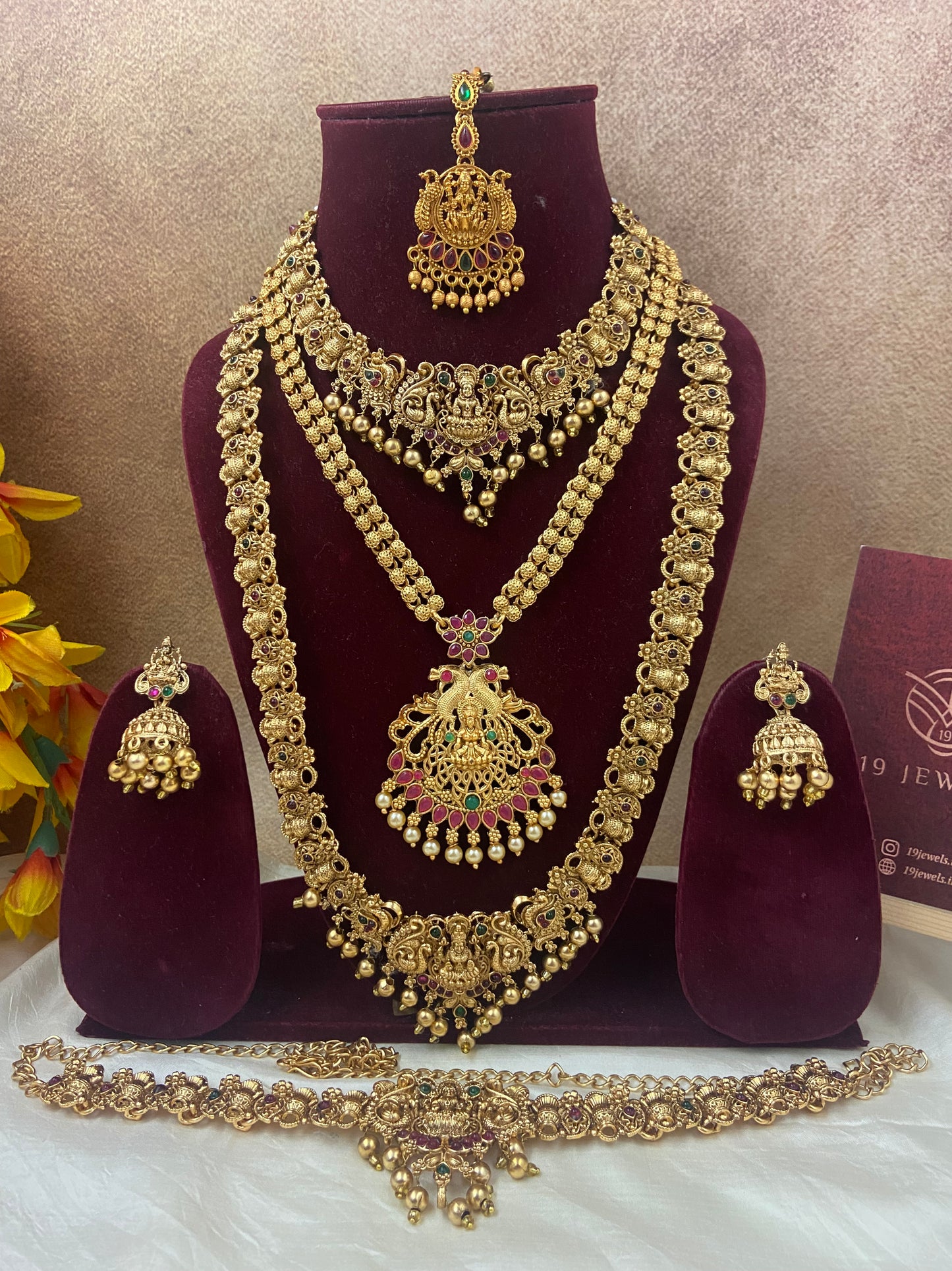 Elegant semi bridal jewellery Sb363