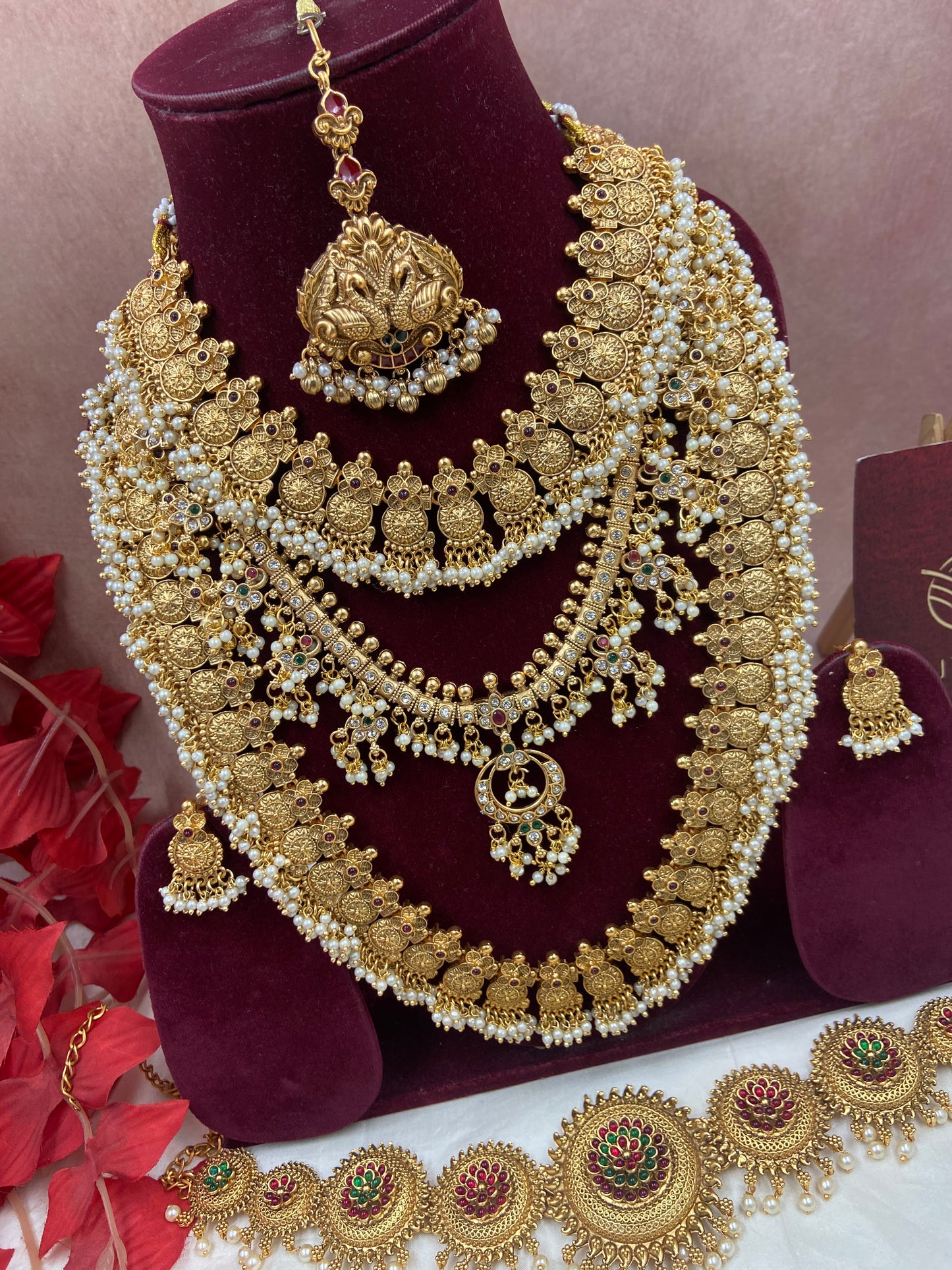 Pearl semi bridal jewellery Sb609