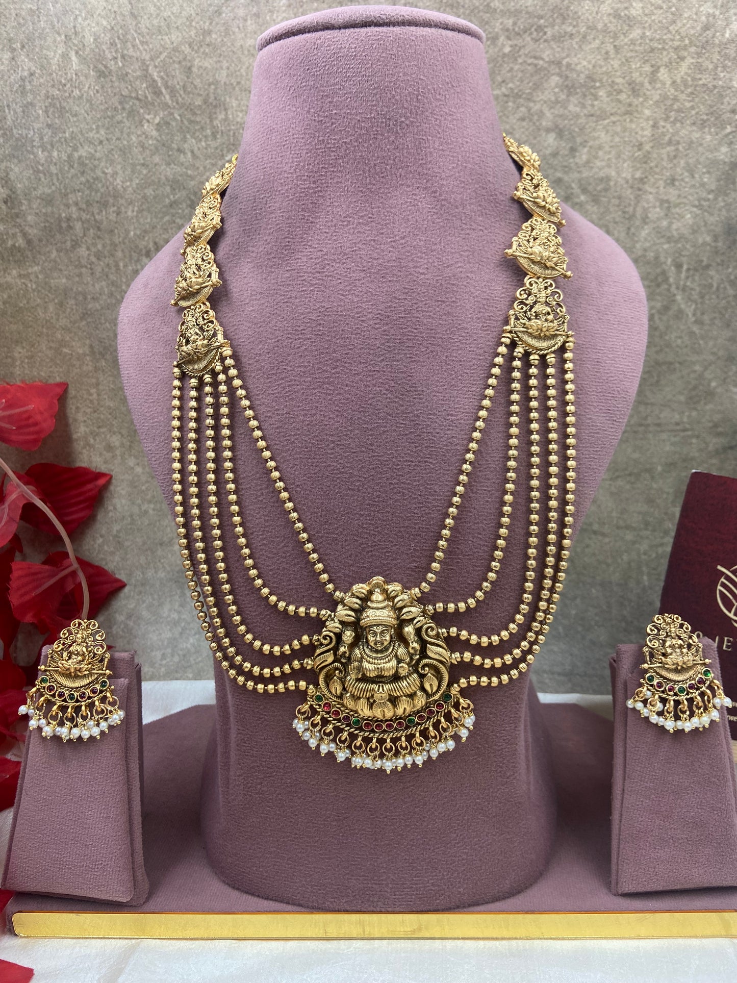 Lakshmi multi layer haram N474