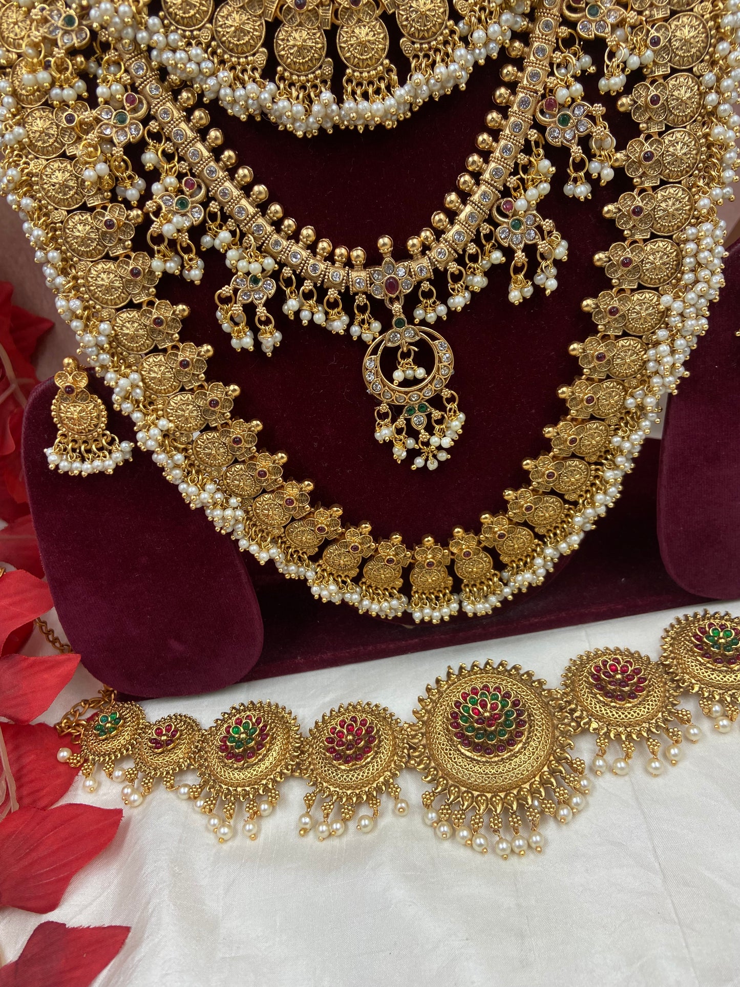 Pearl semi bridal jewellery Sb609