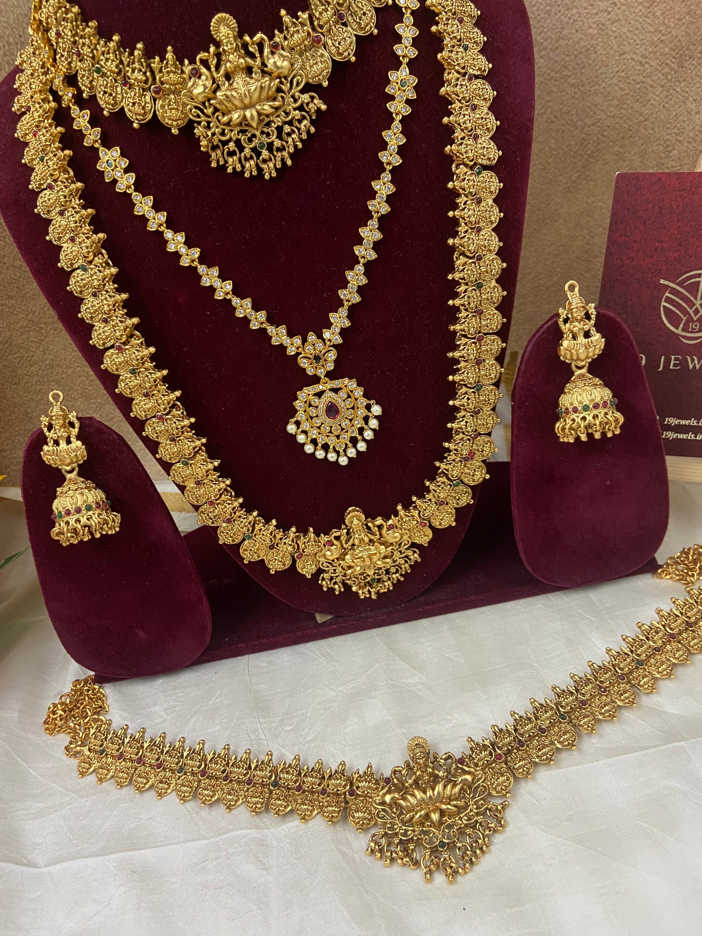 Coin semi bridal jewellery Sb379