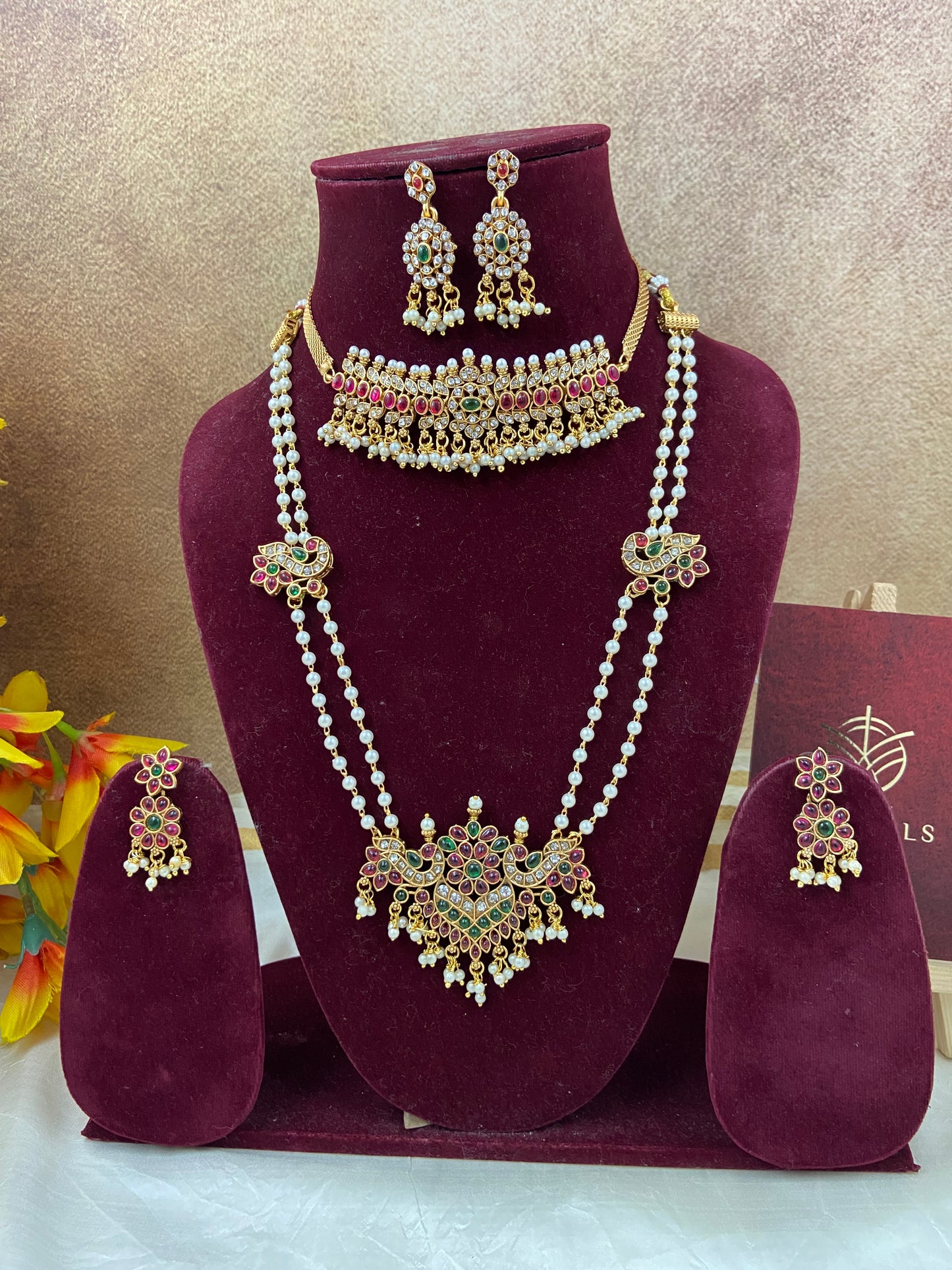Pearl combo Jewellery N640
