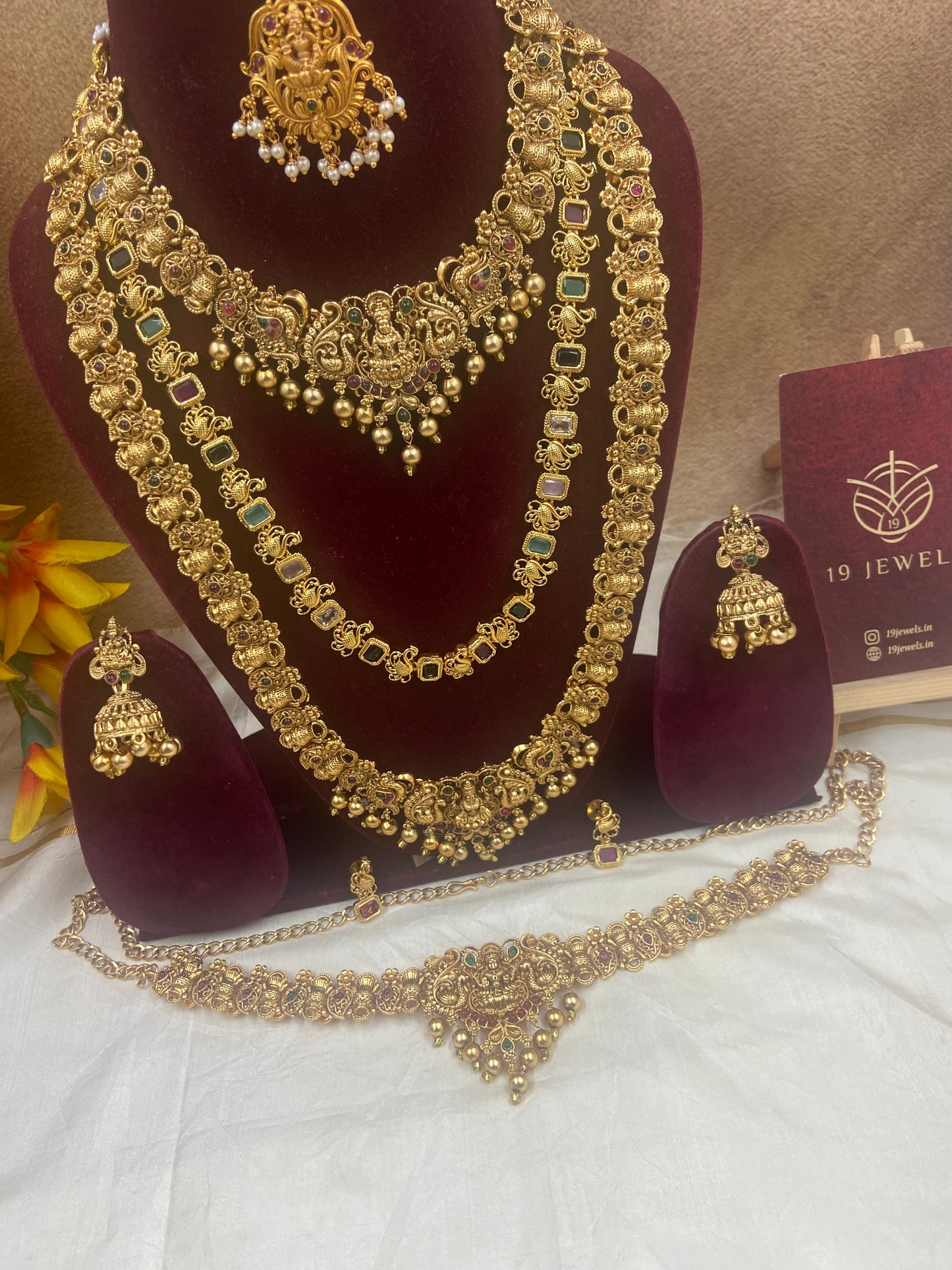 Simple elegant semi bridal jewellery Sb406