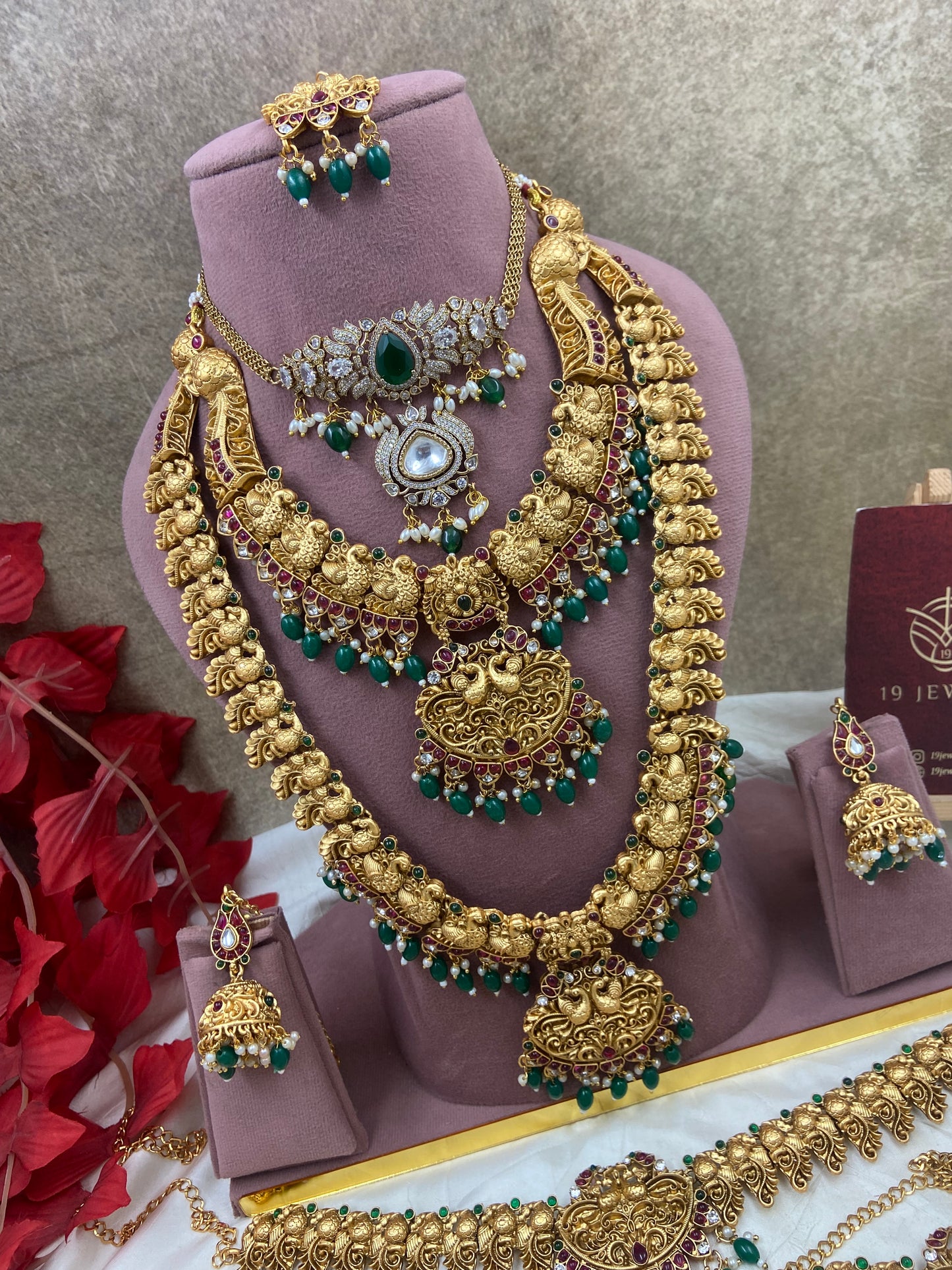 Non idol full bridal jewellery Br191