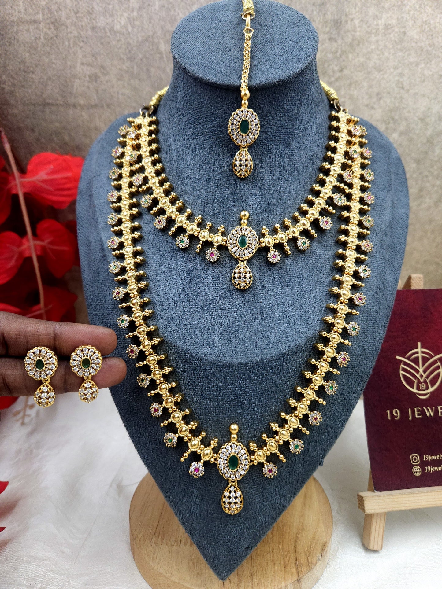 Premium necklace haram set N981