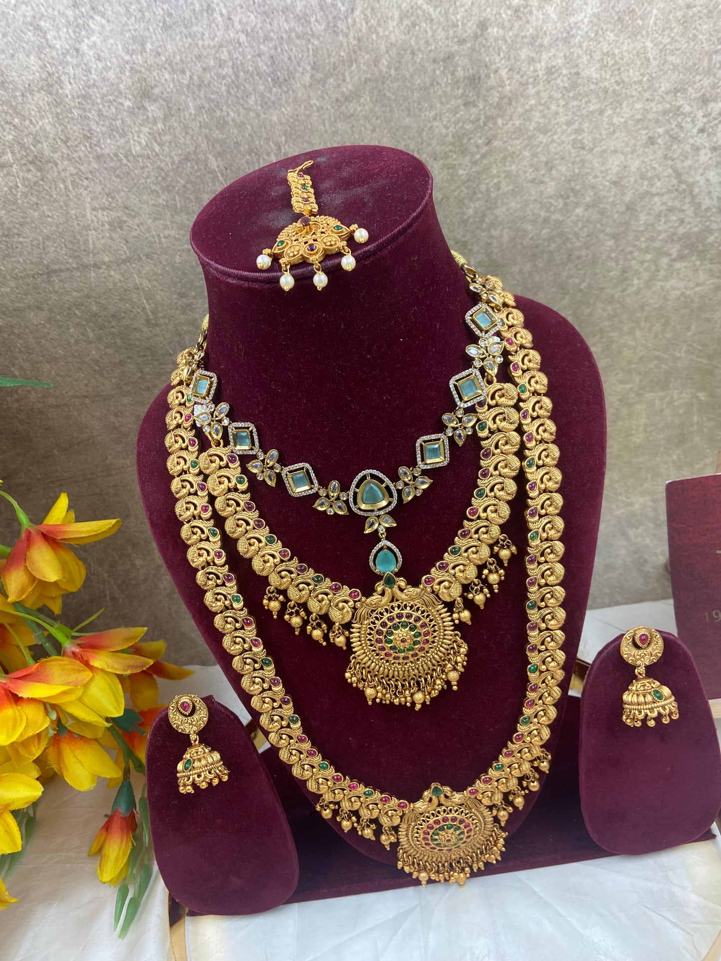 Non idol semi bridal jewellery Sb481