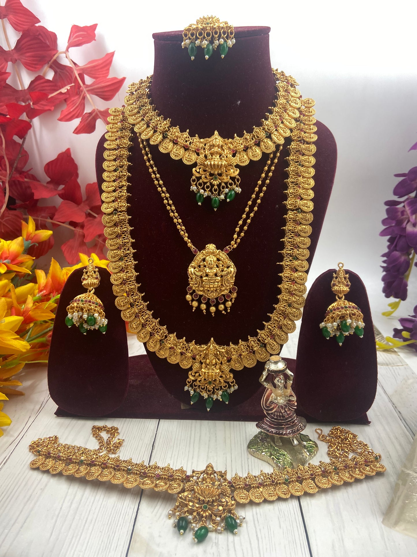 Lakshmi coined semi bridal set sb217