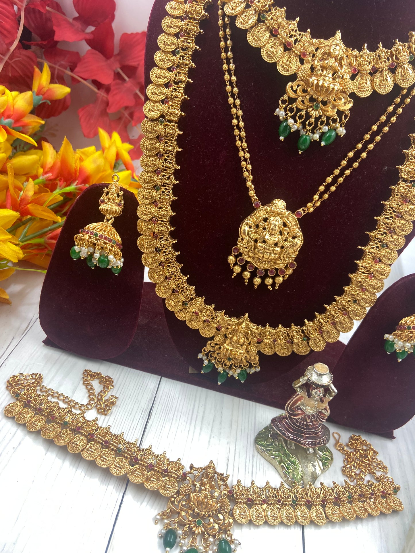Lakshmi coined semi bridal set sb217