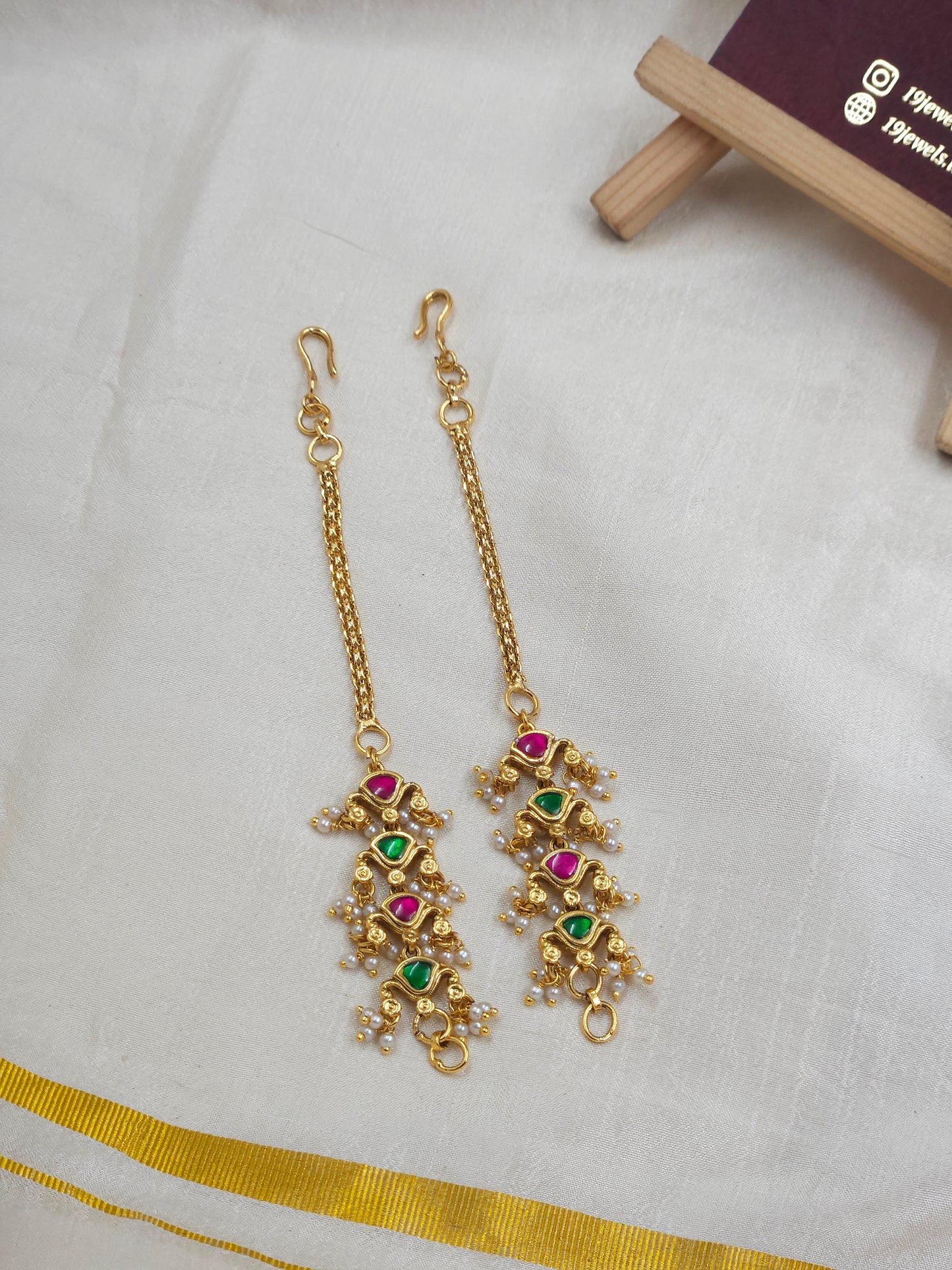 Jadau Ear chain Ea166-F14