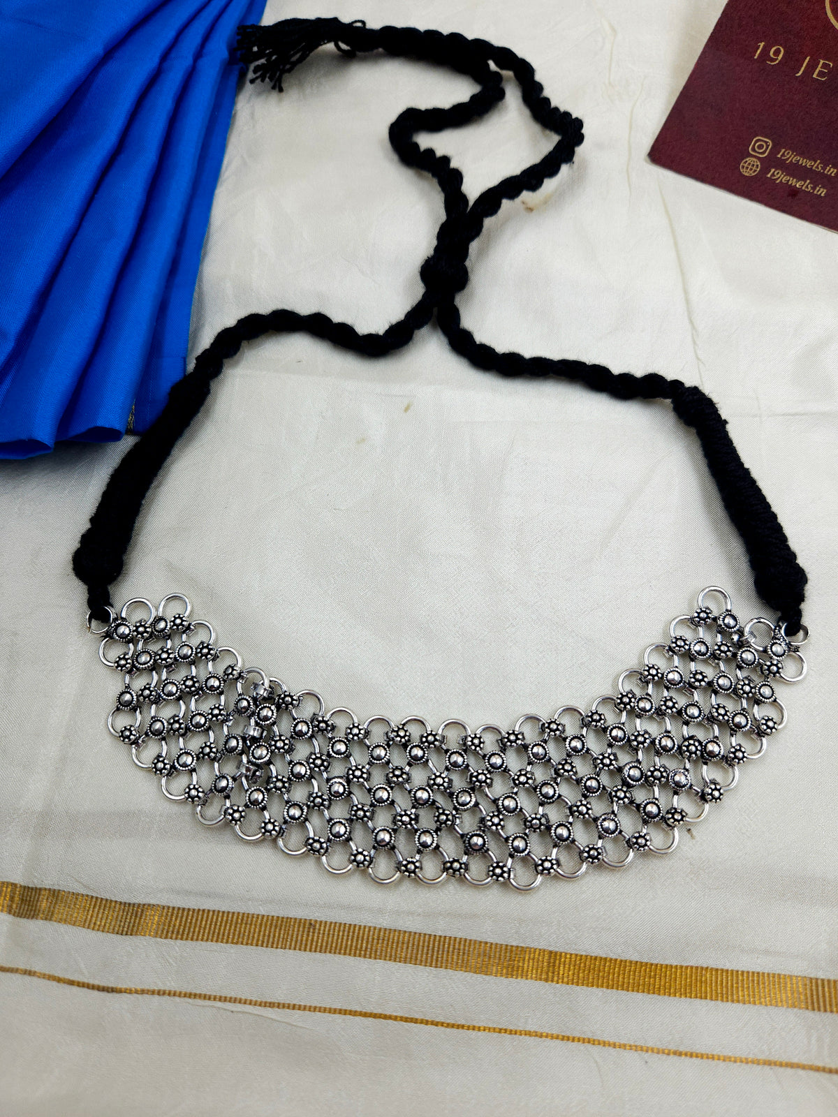 Silver choker jewellery Ge084