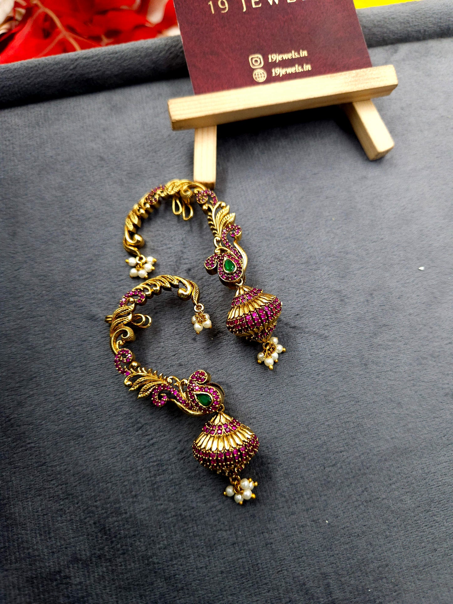 Cz premium ear top with cuff Jm186