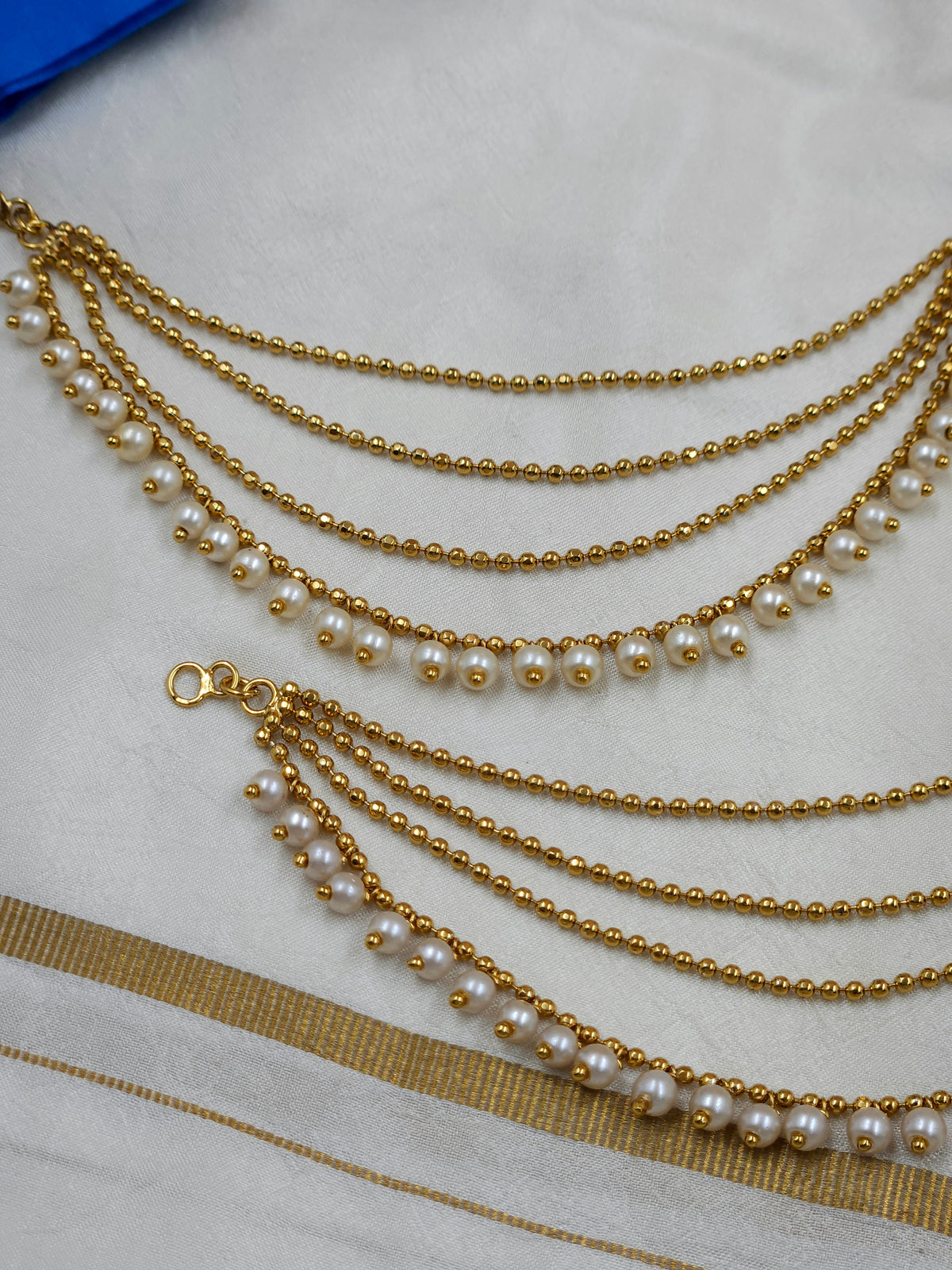 Pearl drop Ear chain Ea303