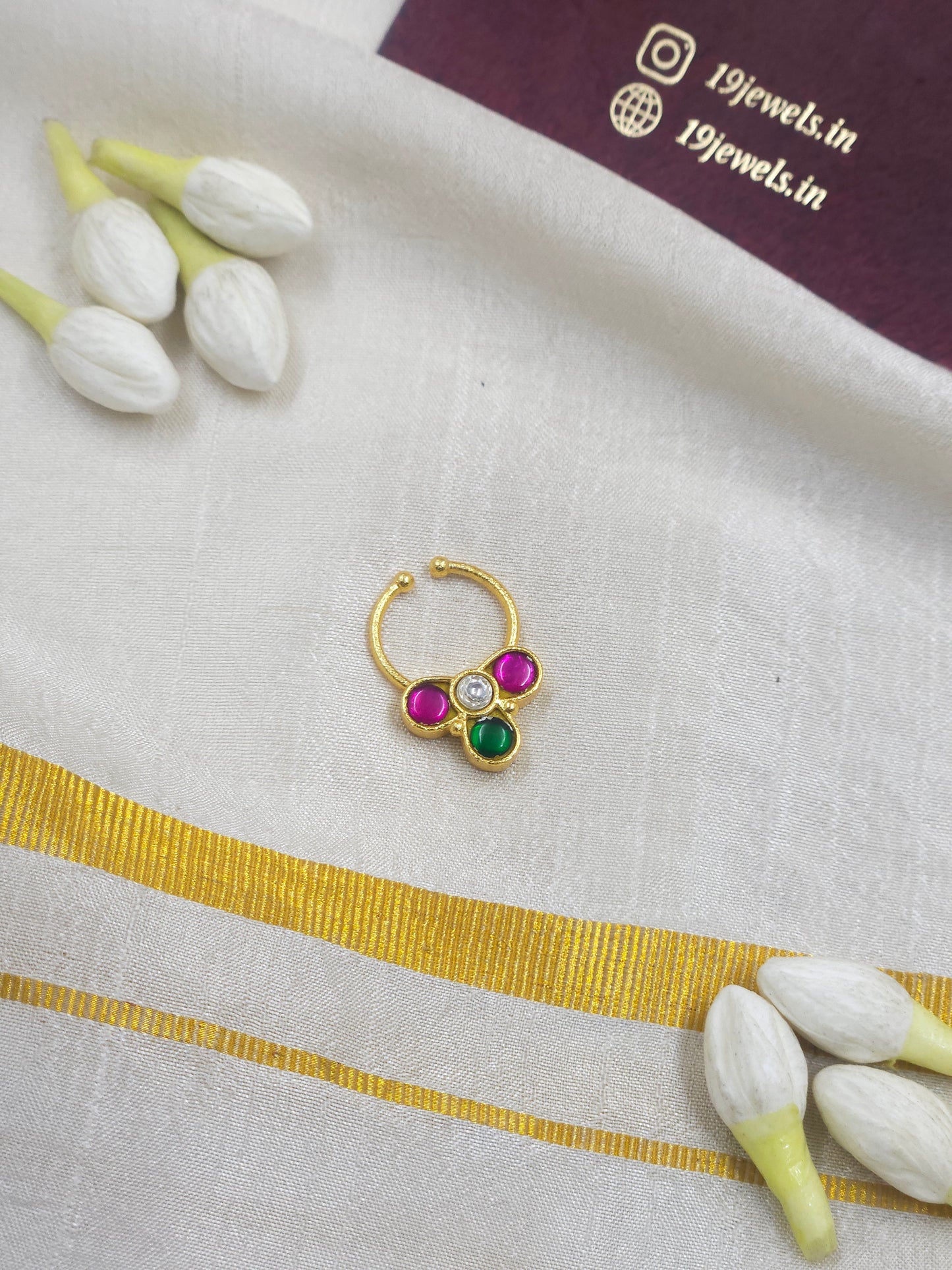 Jadau nath / septum ring 415-J4
