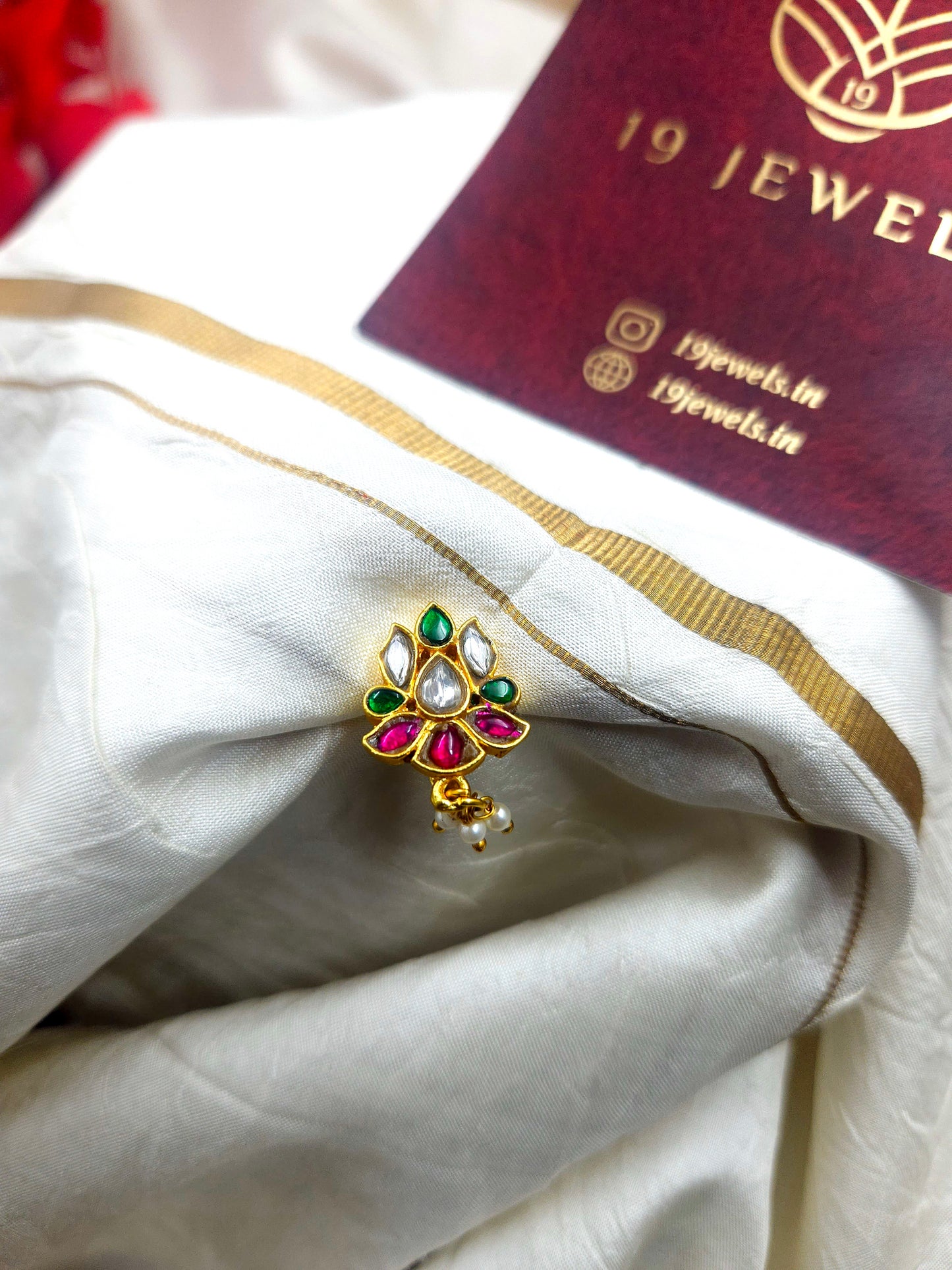 Jadau Nath/Nose pin 064