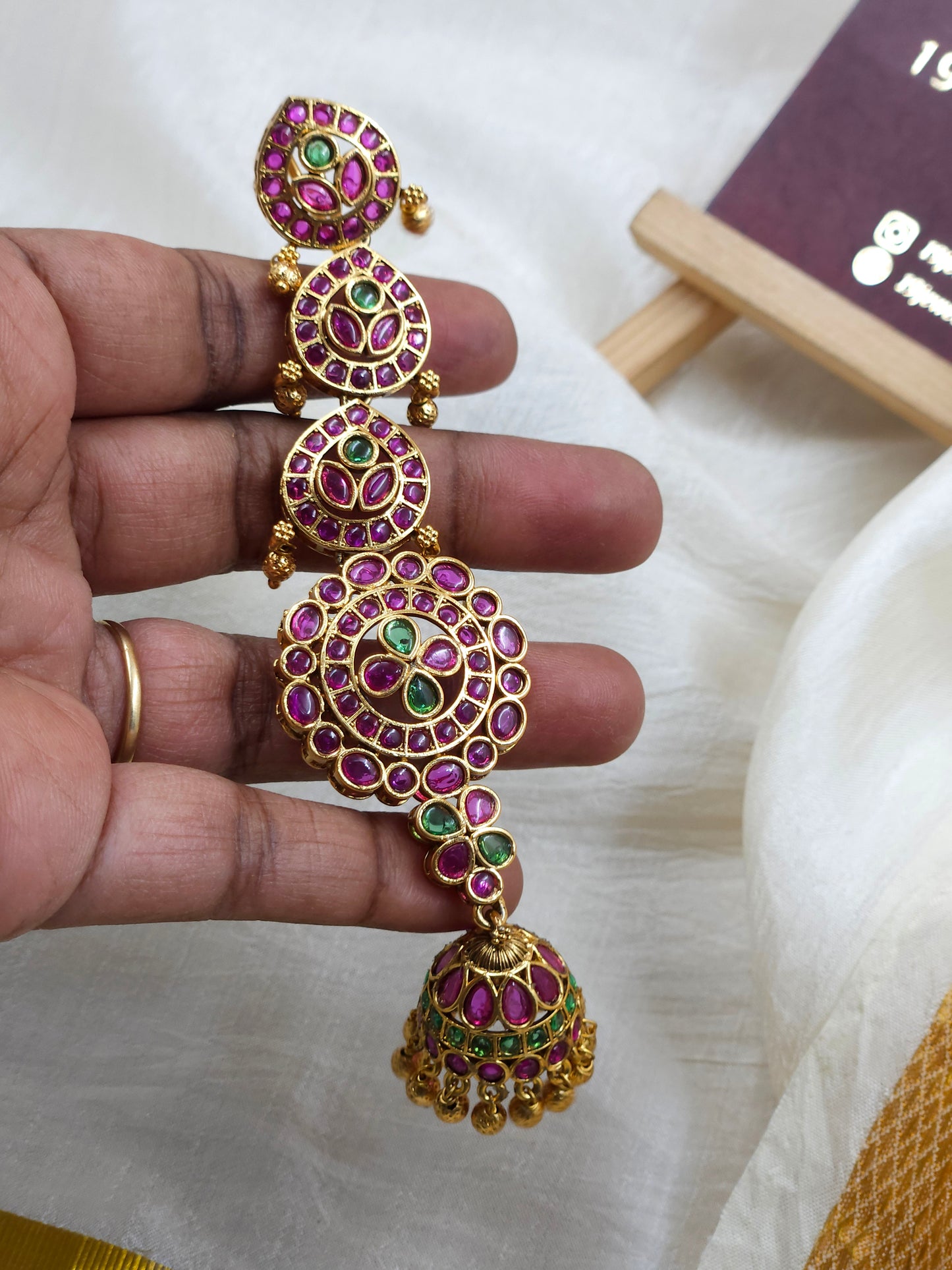 Golden kempu Hair choti Hr392-F5