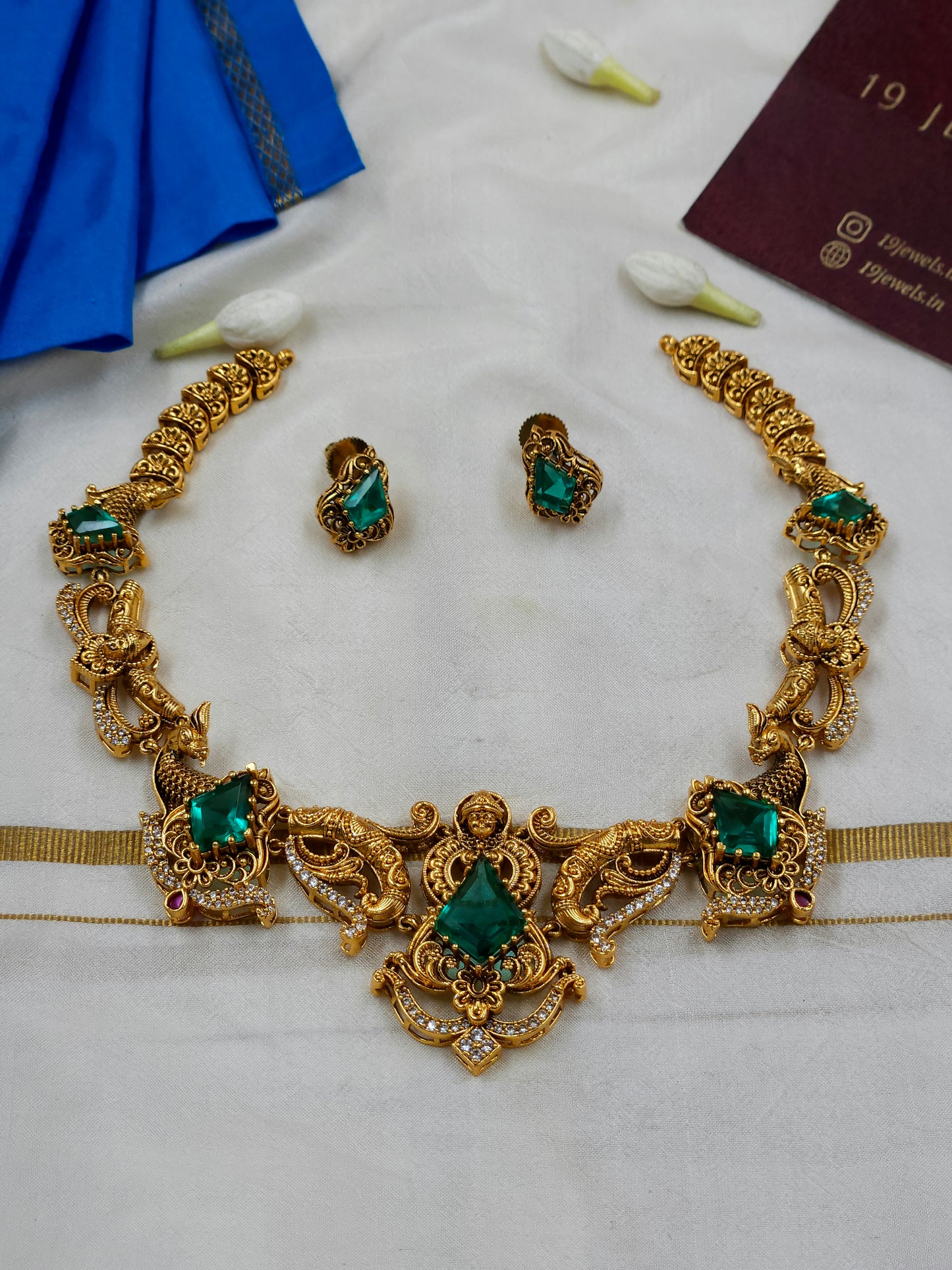 Stylished temple Necklace N1659