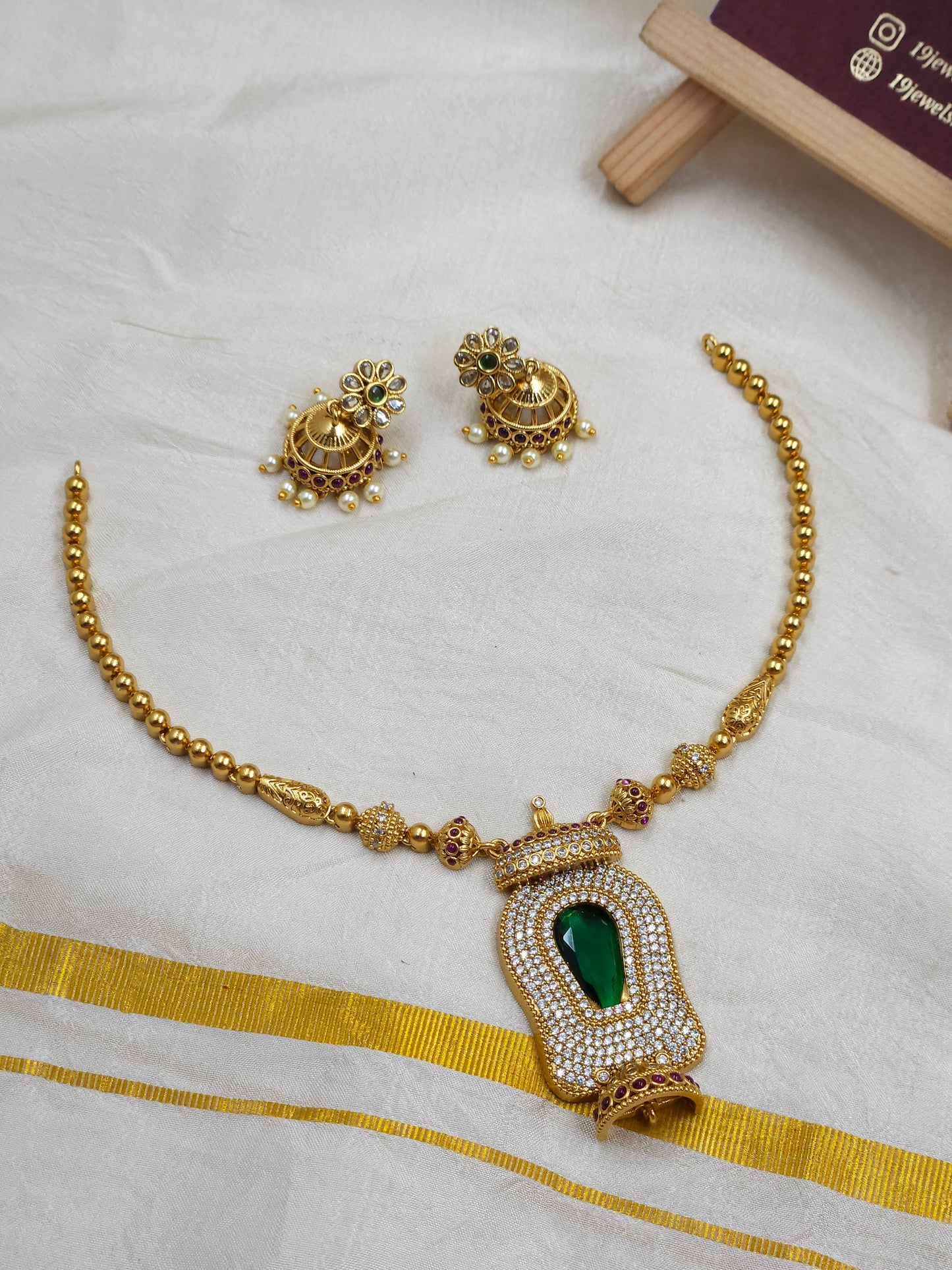 Cz necklace N1314-B5