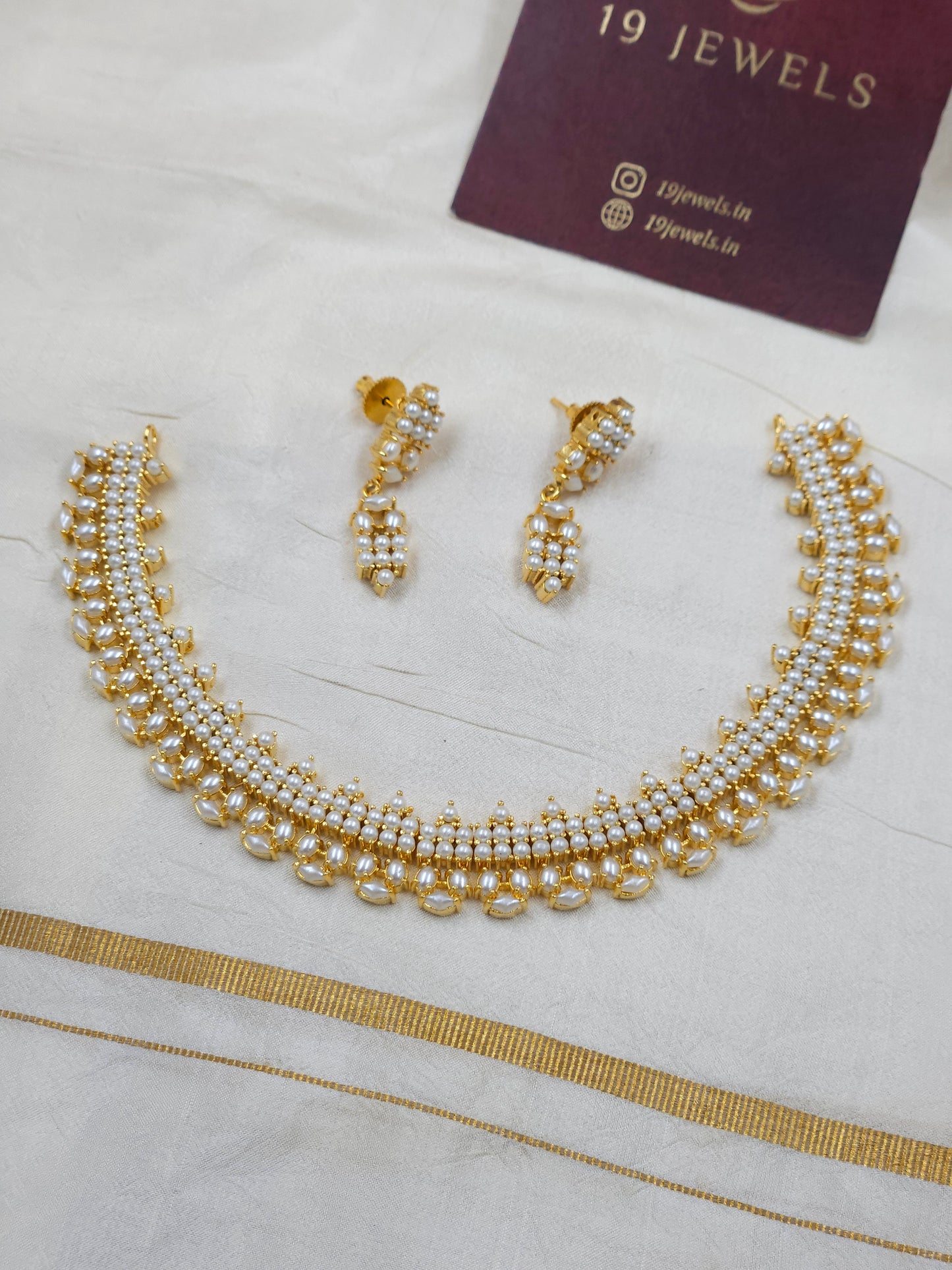 Pearl Necklace N1533-B18