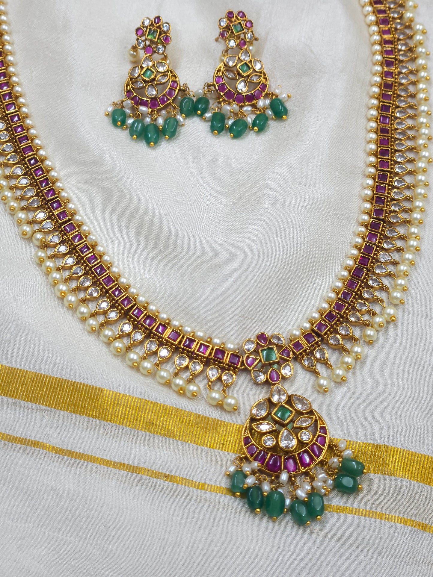 Traditional kempu long haram N1359-B4
