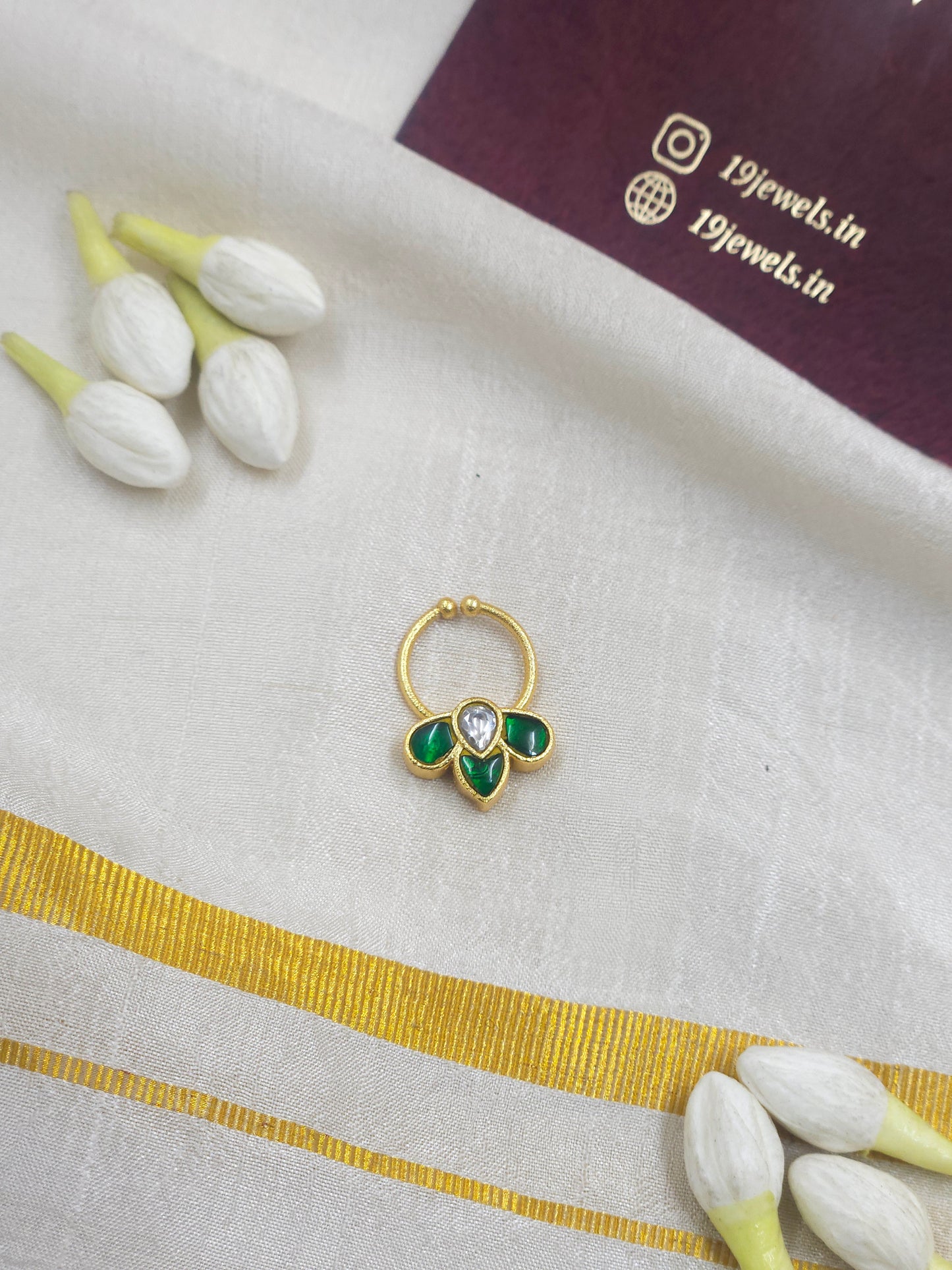 Jadau nath / septum ring 404-J4