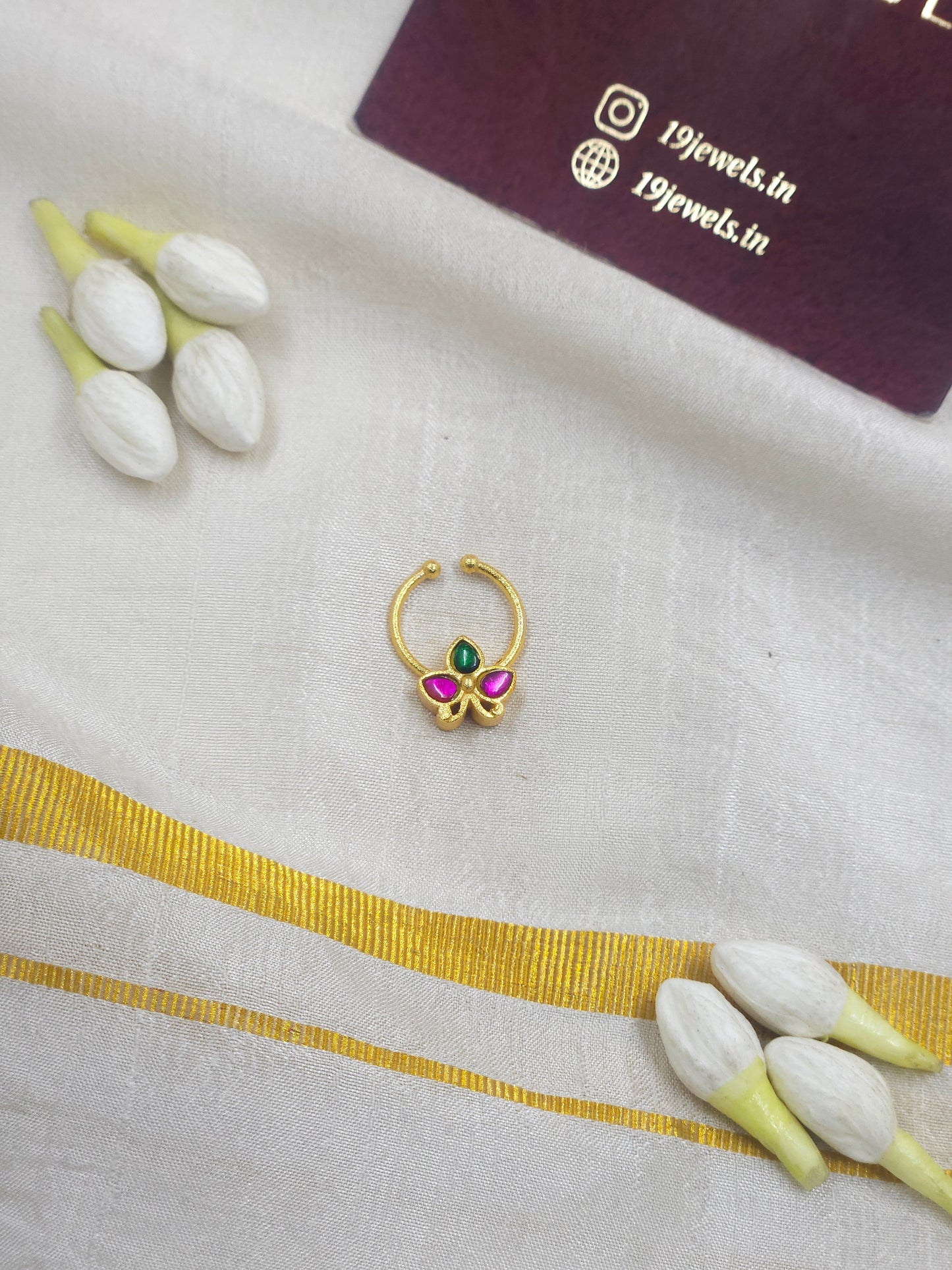 Jadau nath / septum ring 409-J4