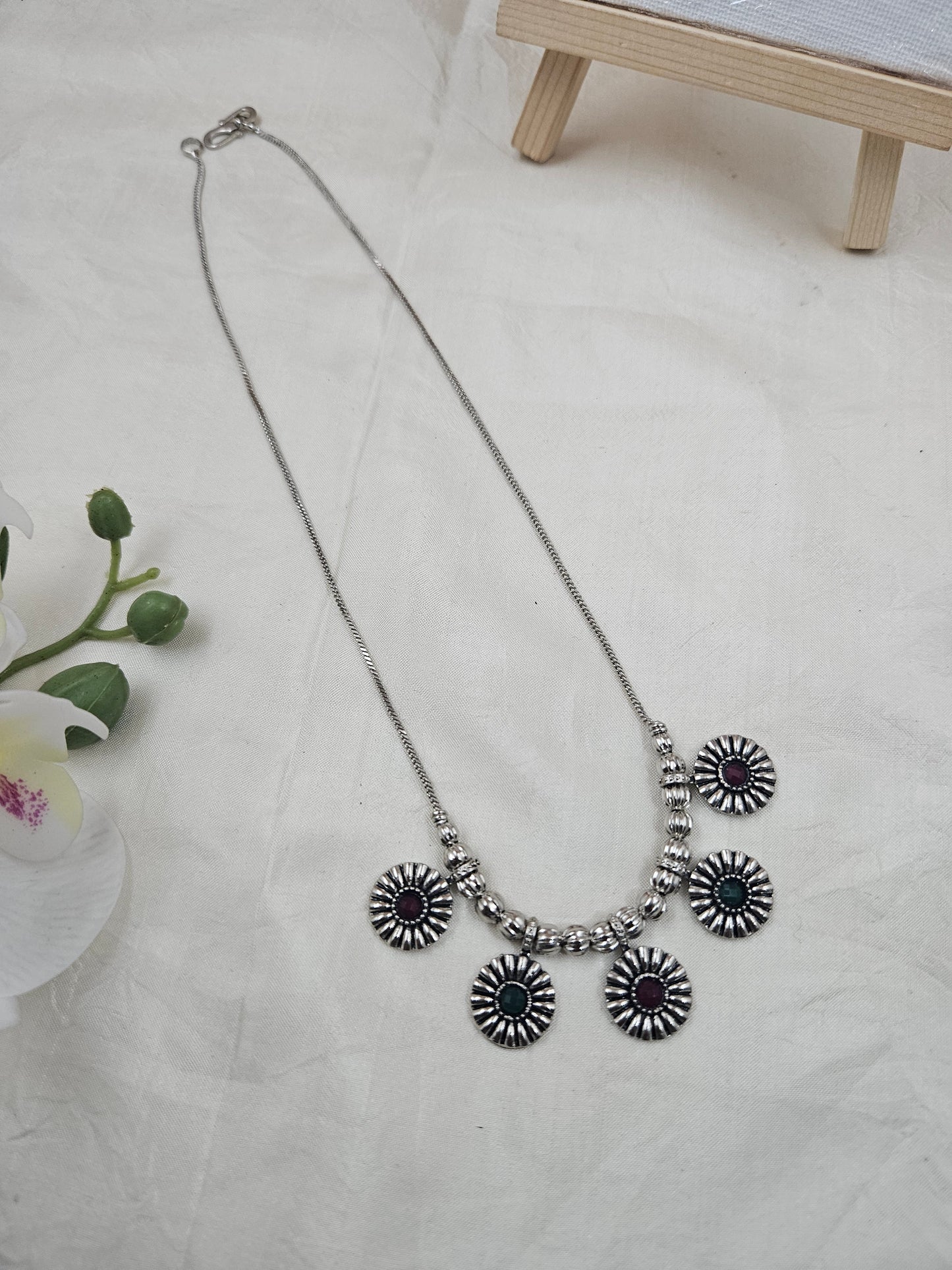 Silver necklace Ge034