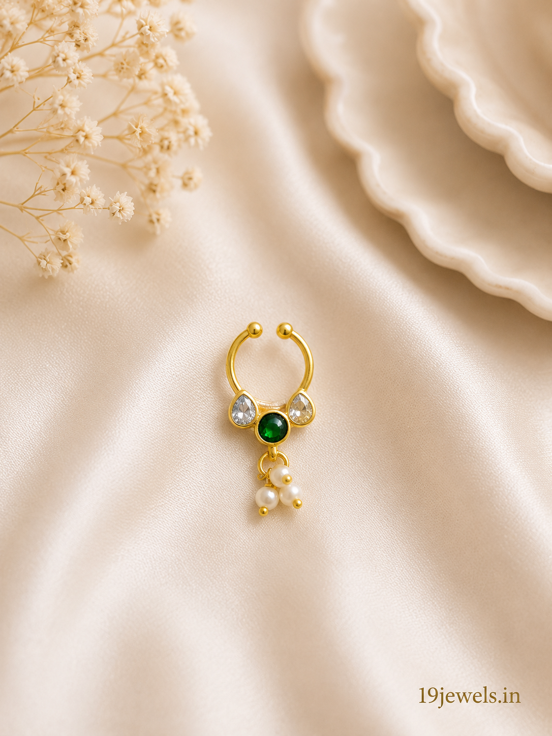 Jadau septum Nose pin 554
