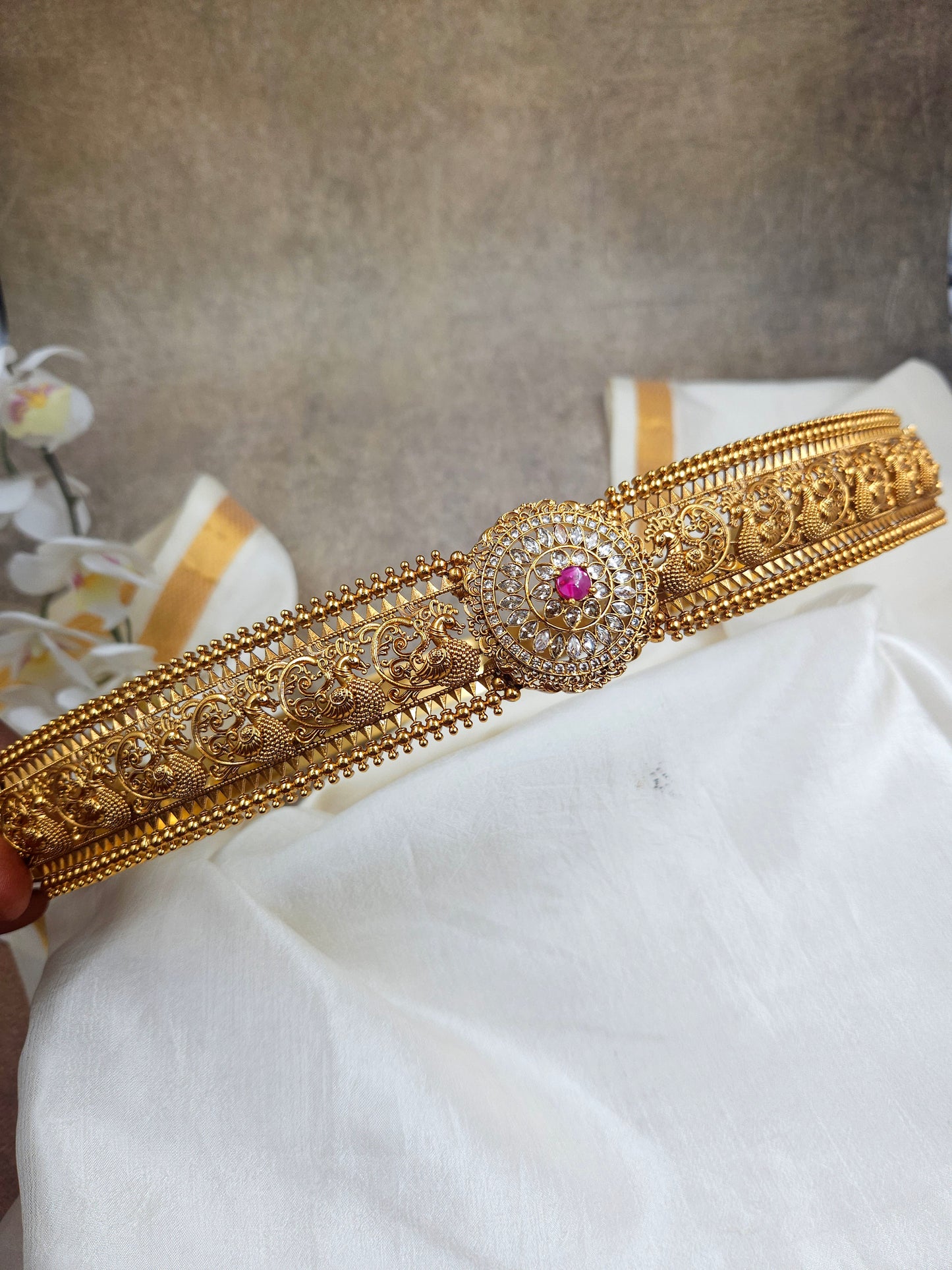 Gold replica hip belt Hb184-H5