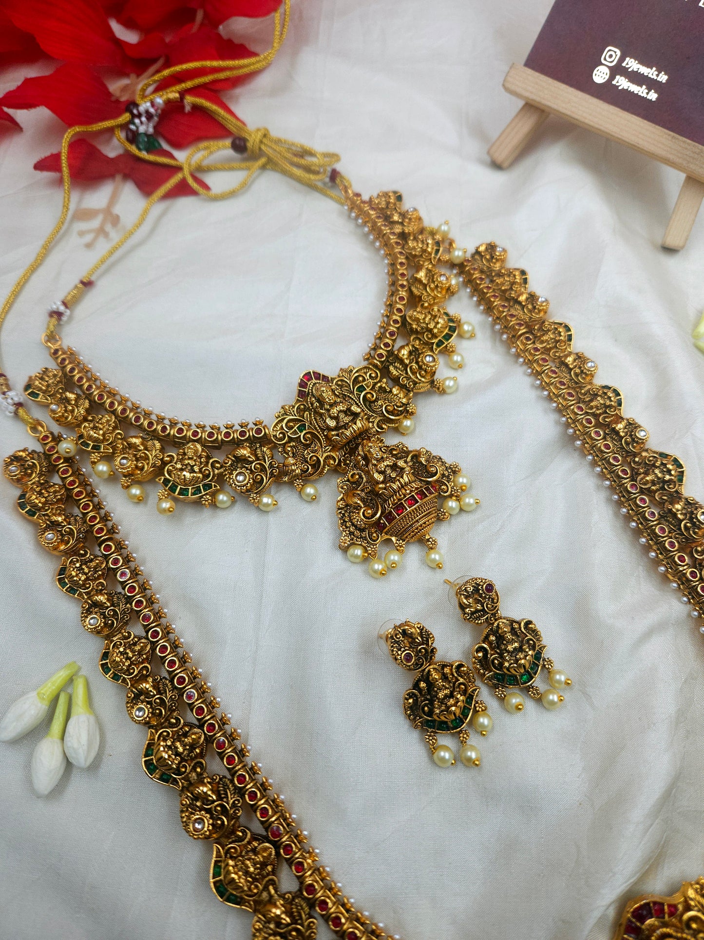 Temple haram necklace set Sb573