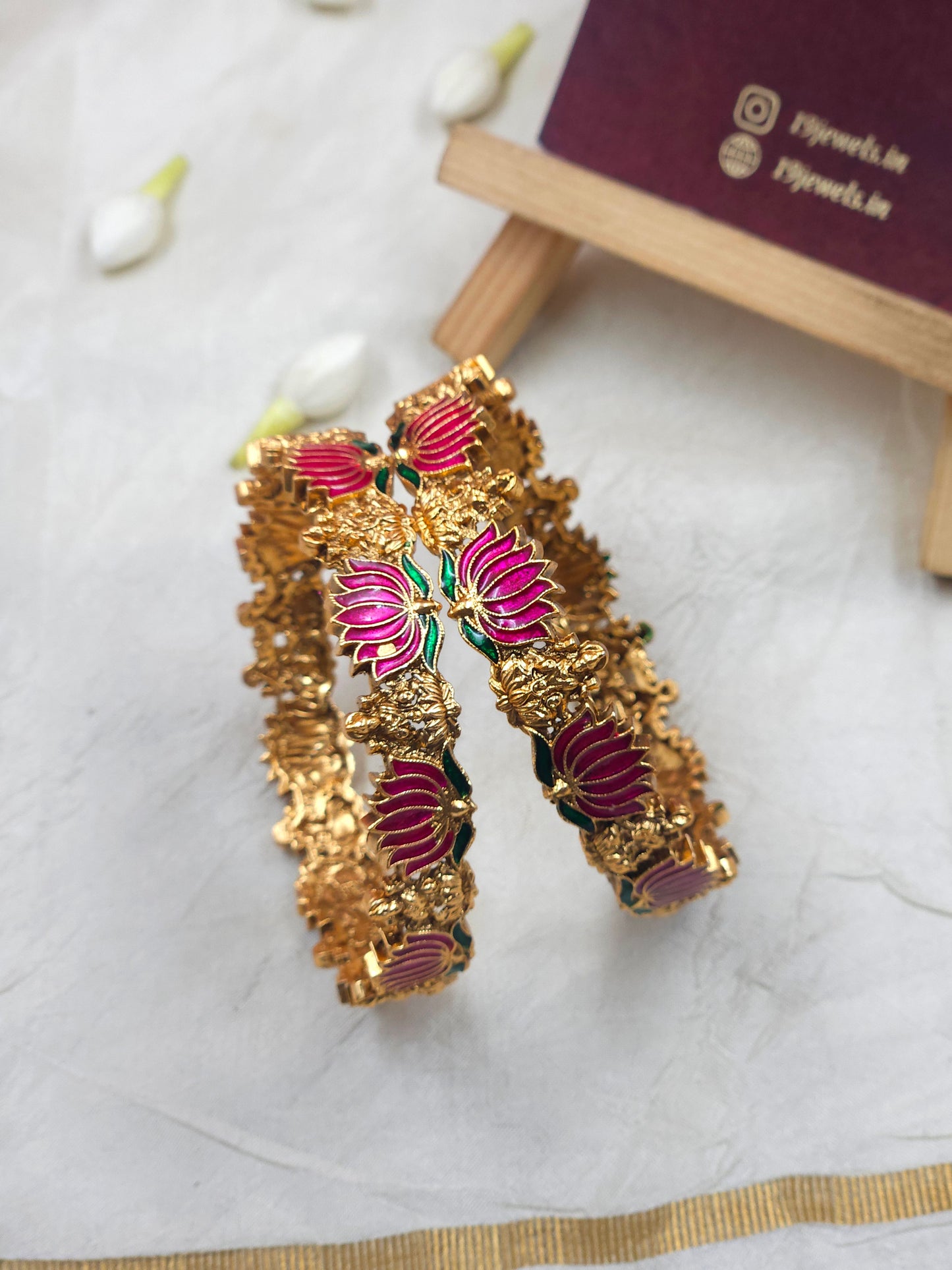 Lakshmi lotus Bangles Bn147