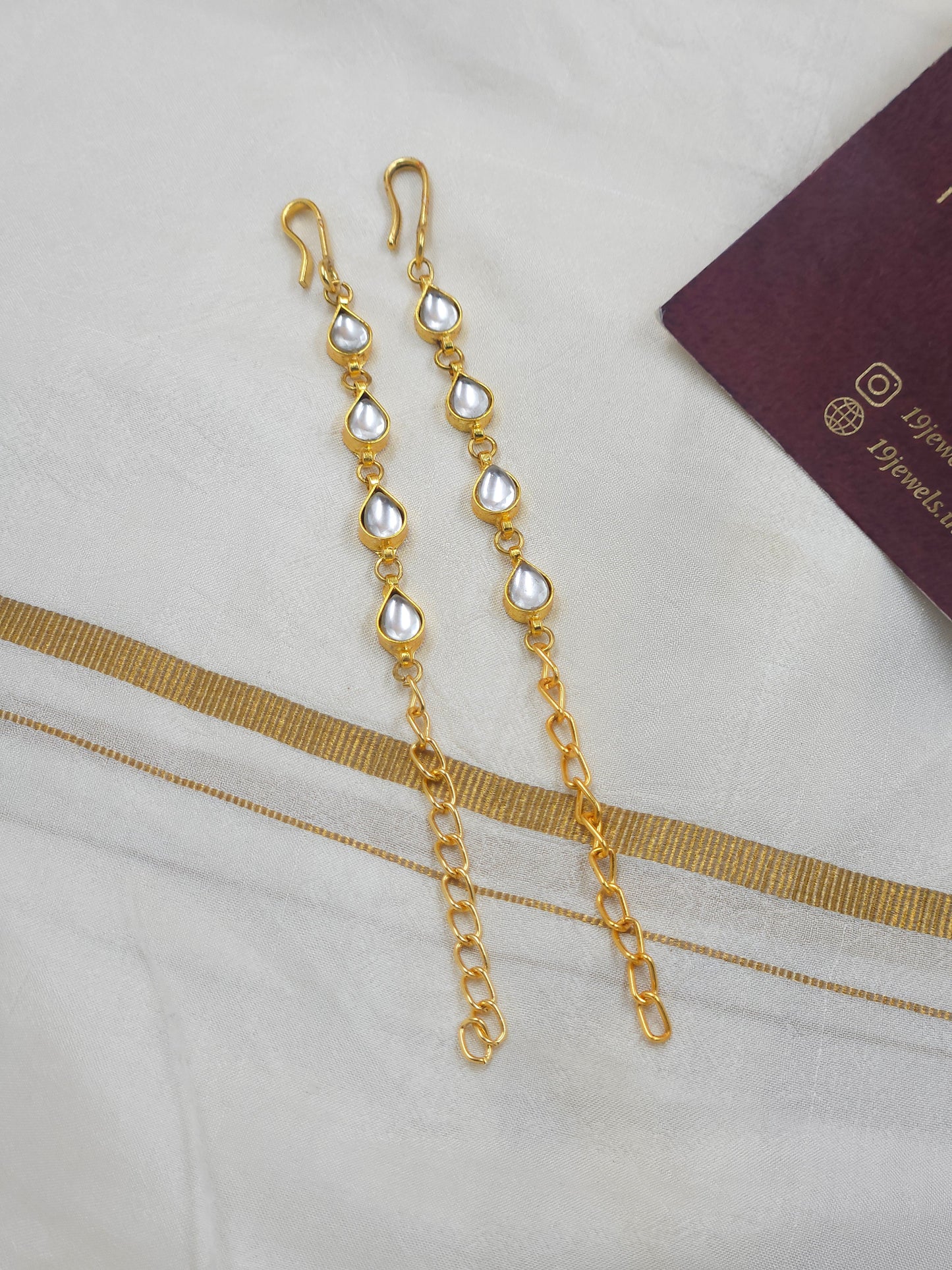 Kundan Ear chain Ea227