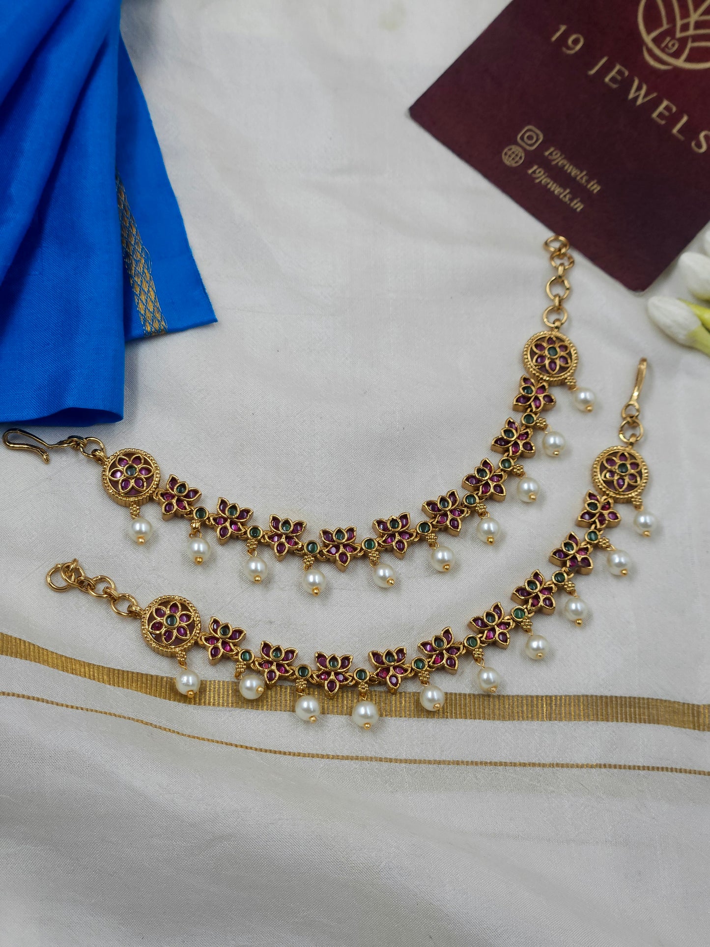 Lotus chakra Ear chain Ea280
