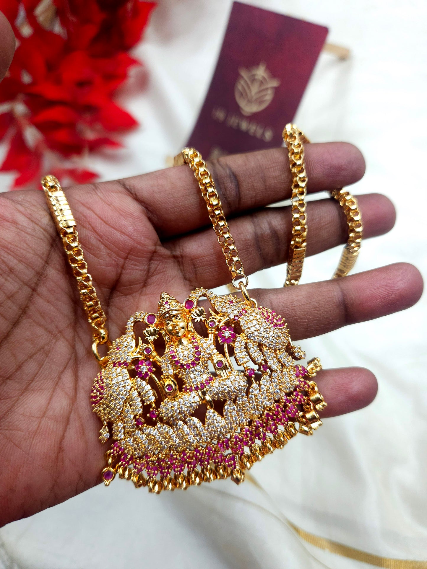 1 gram lakshmi locket chain N967