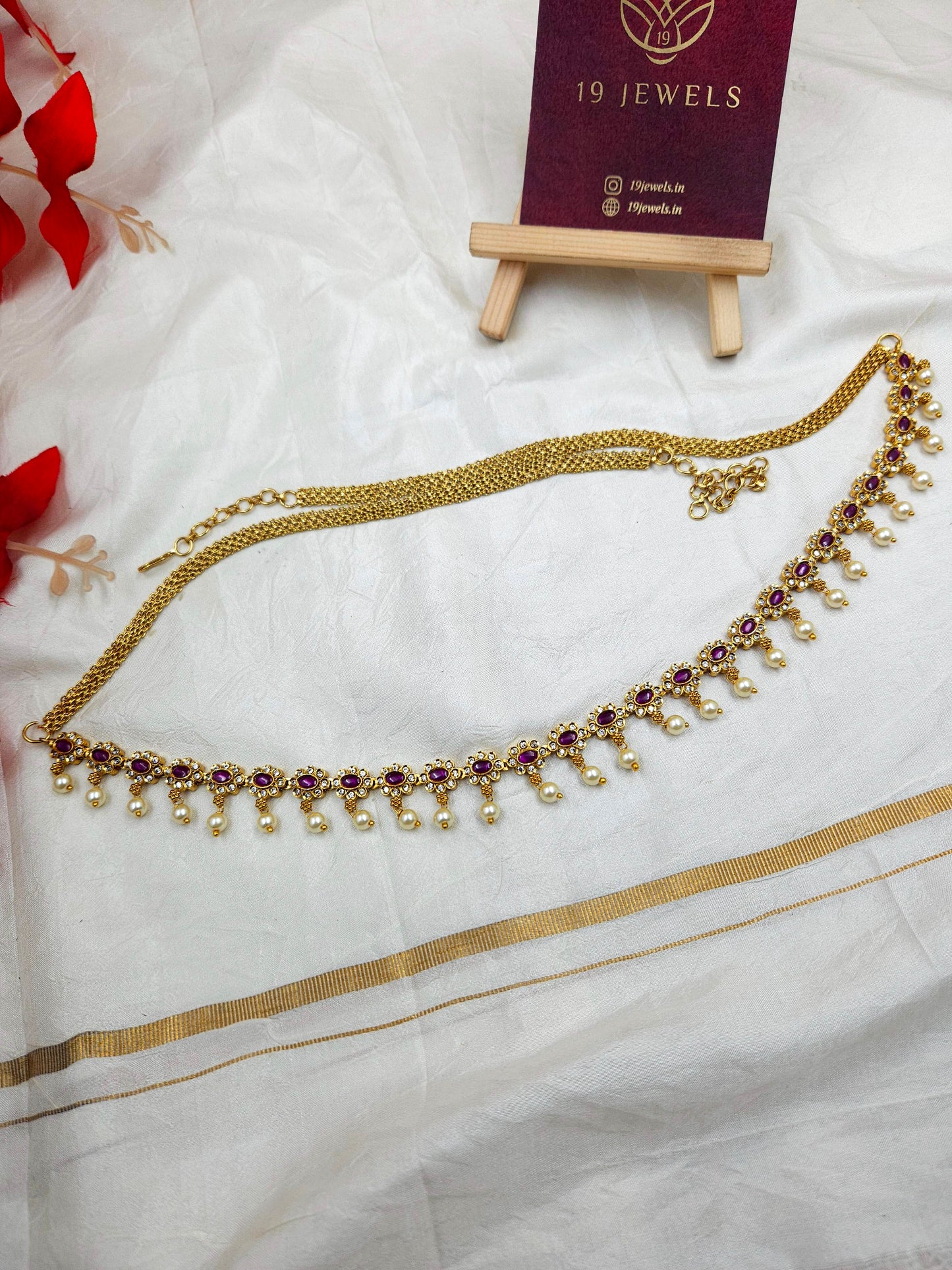 Premium cz hip chain Hb154