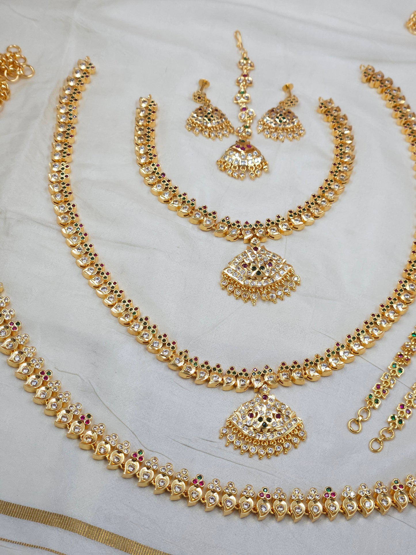 Impon style semi bridal Jewellery Sb755-E15