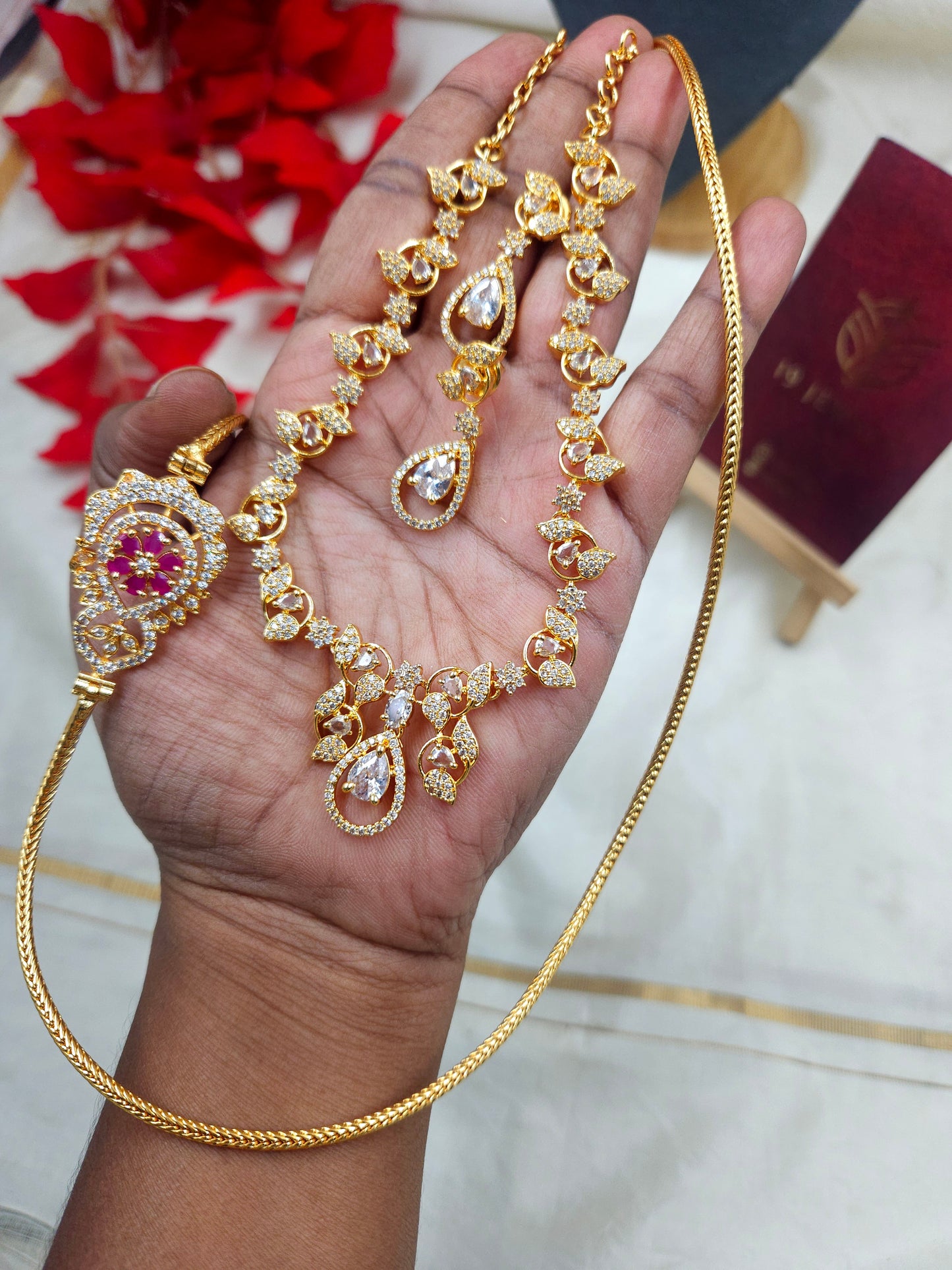 1 gram quality mop chain and ad necklace N1032