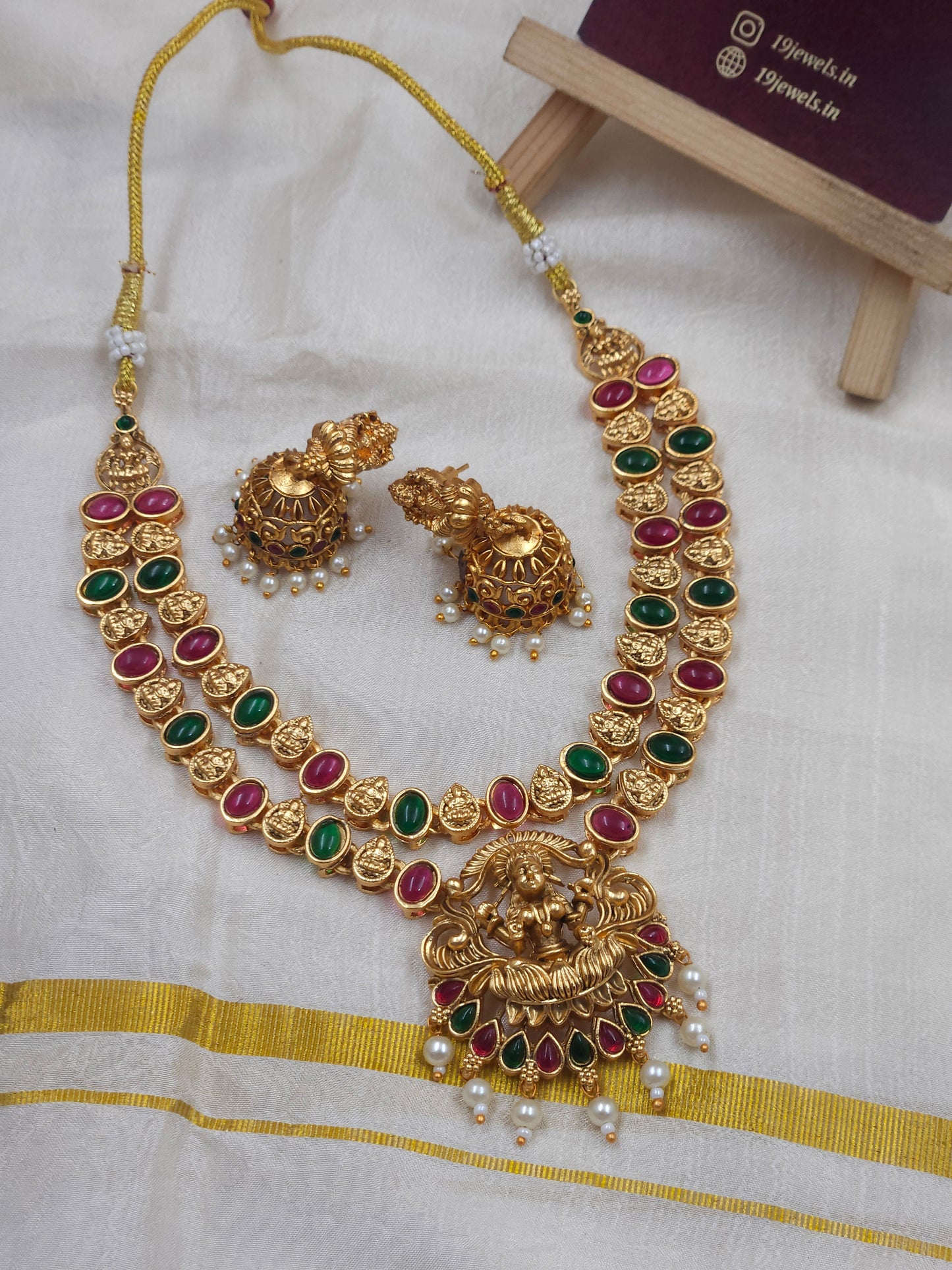 2 layer lakshmi necklace N393