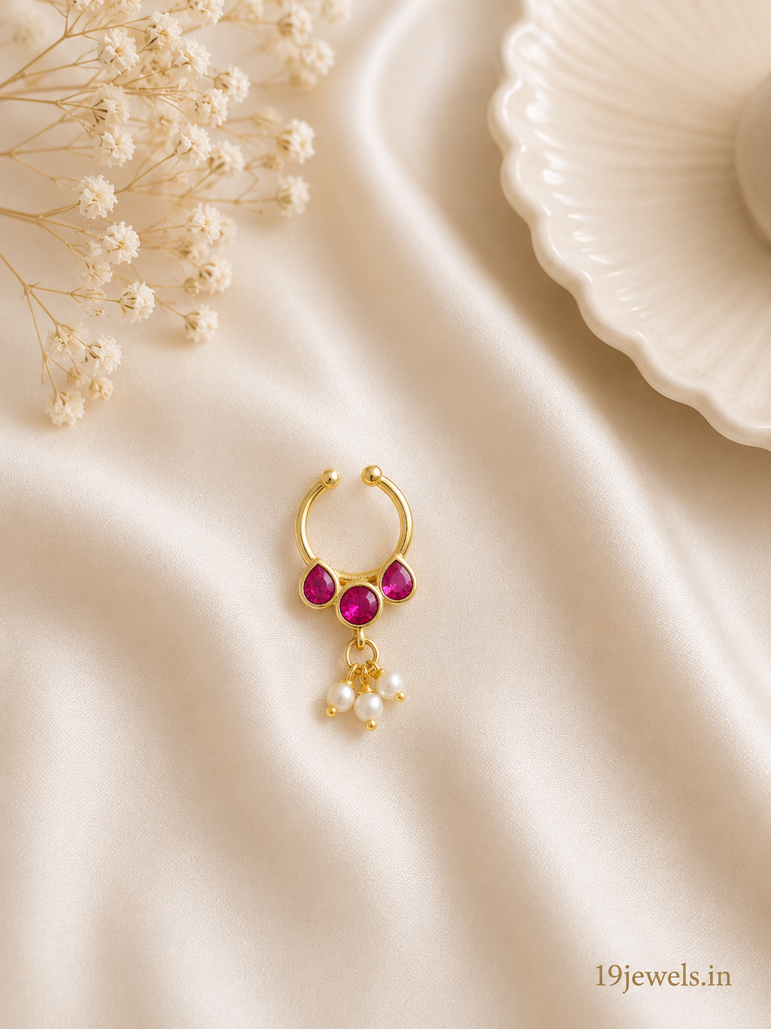 Jadau septum Nose pin 553