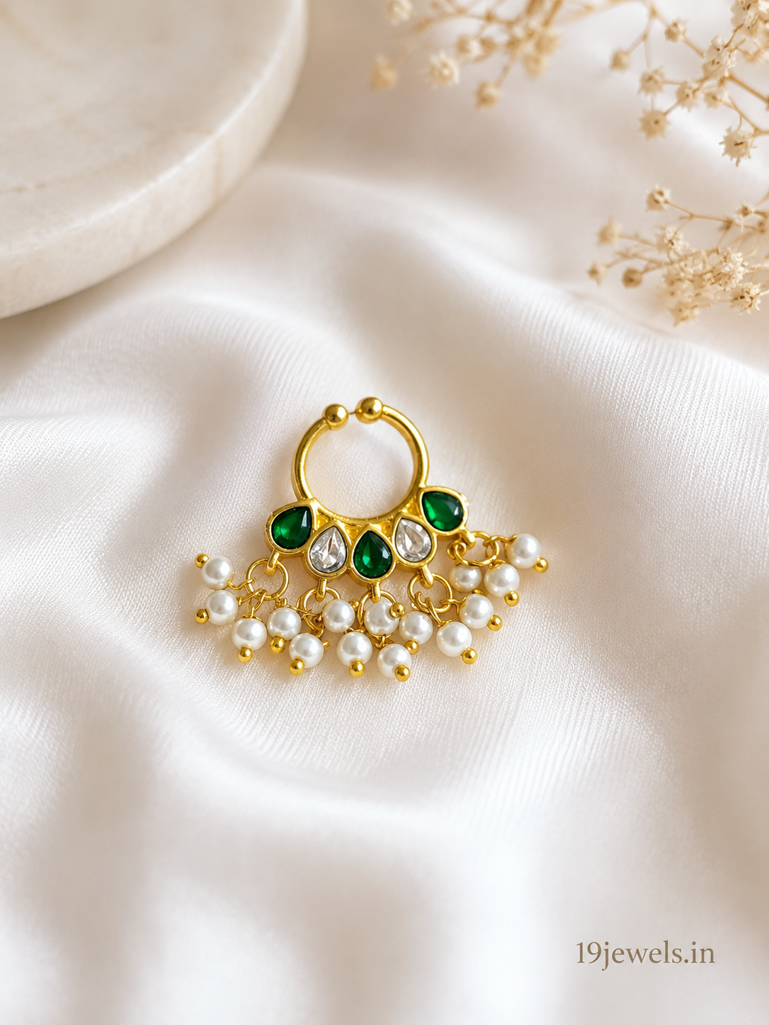 Jadau septum Nose pin 564