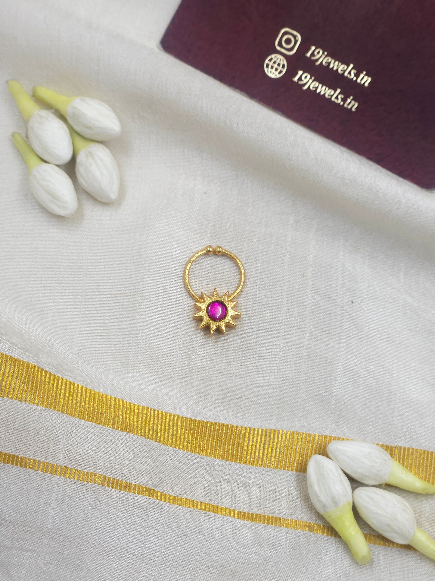 Jadau suriya nath / septum ring 412-J4