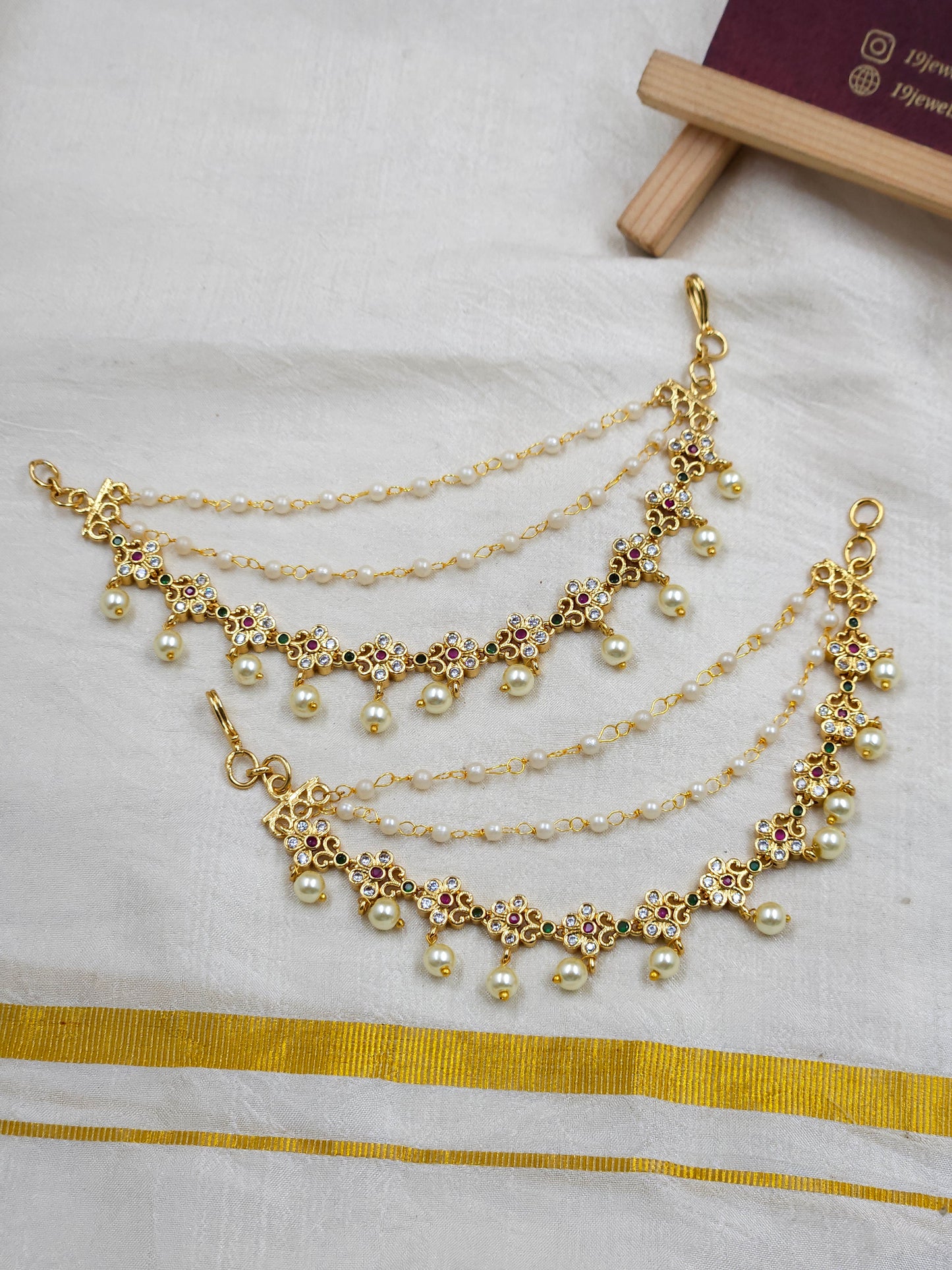 Cz Ear chain Ea127-F11
