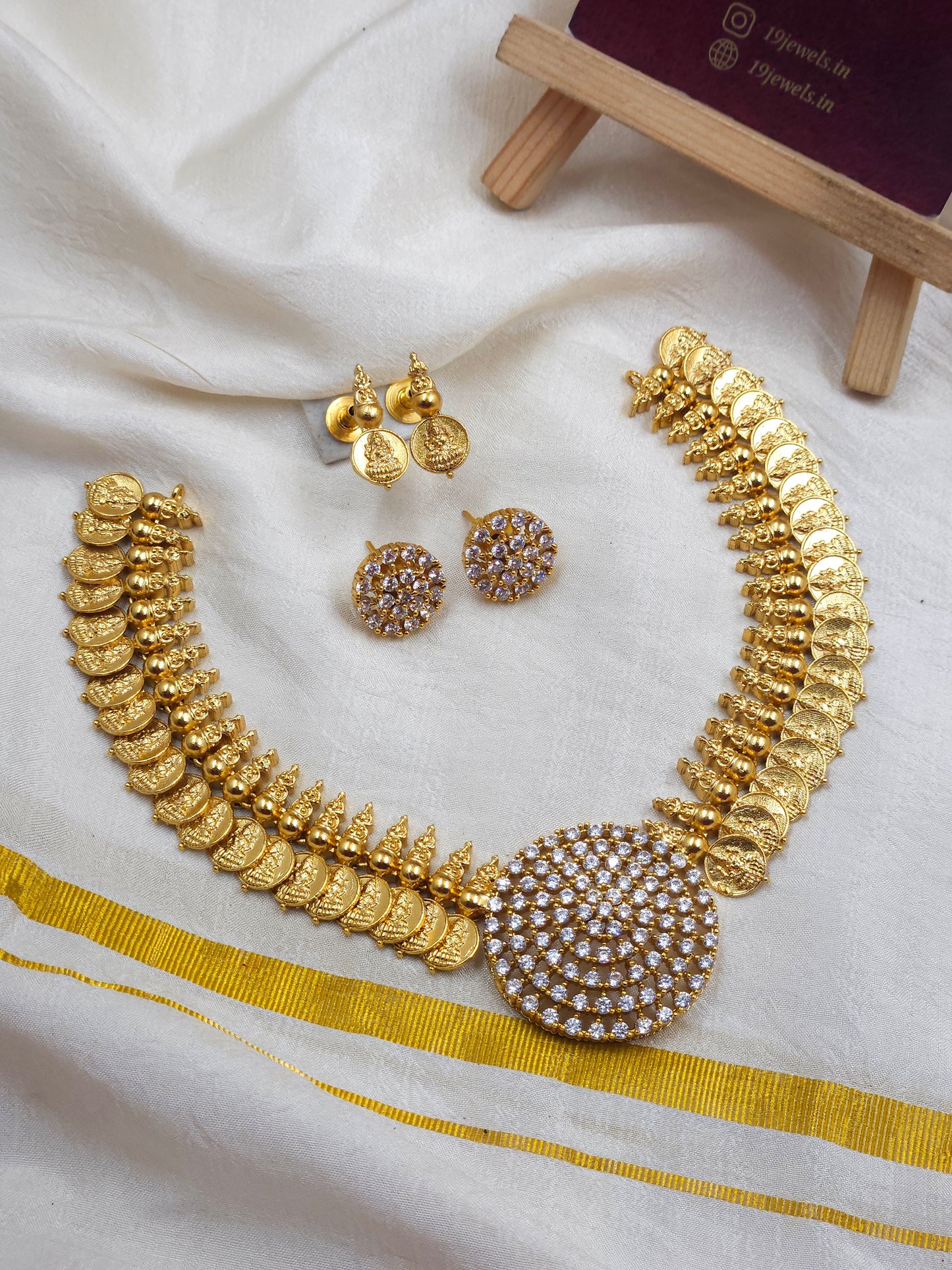 Locket coin necklace set N1267